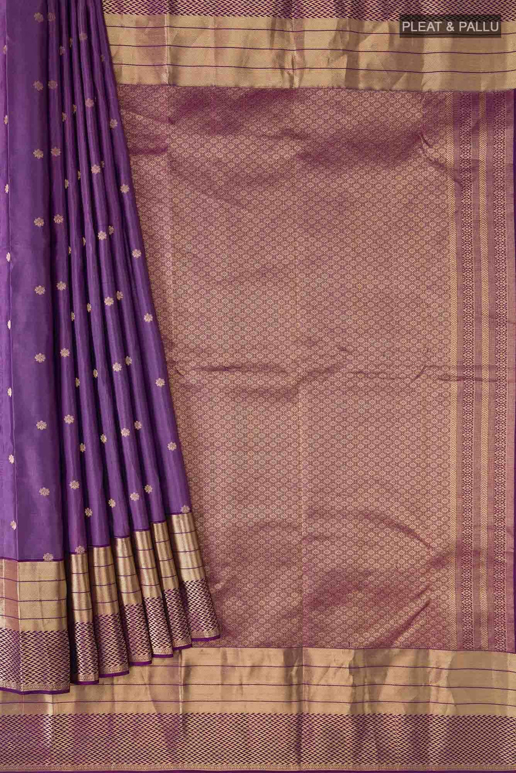 Violet Kanchipuram Silk Saree