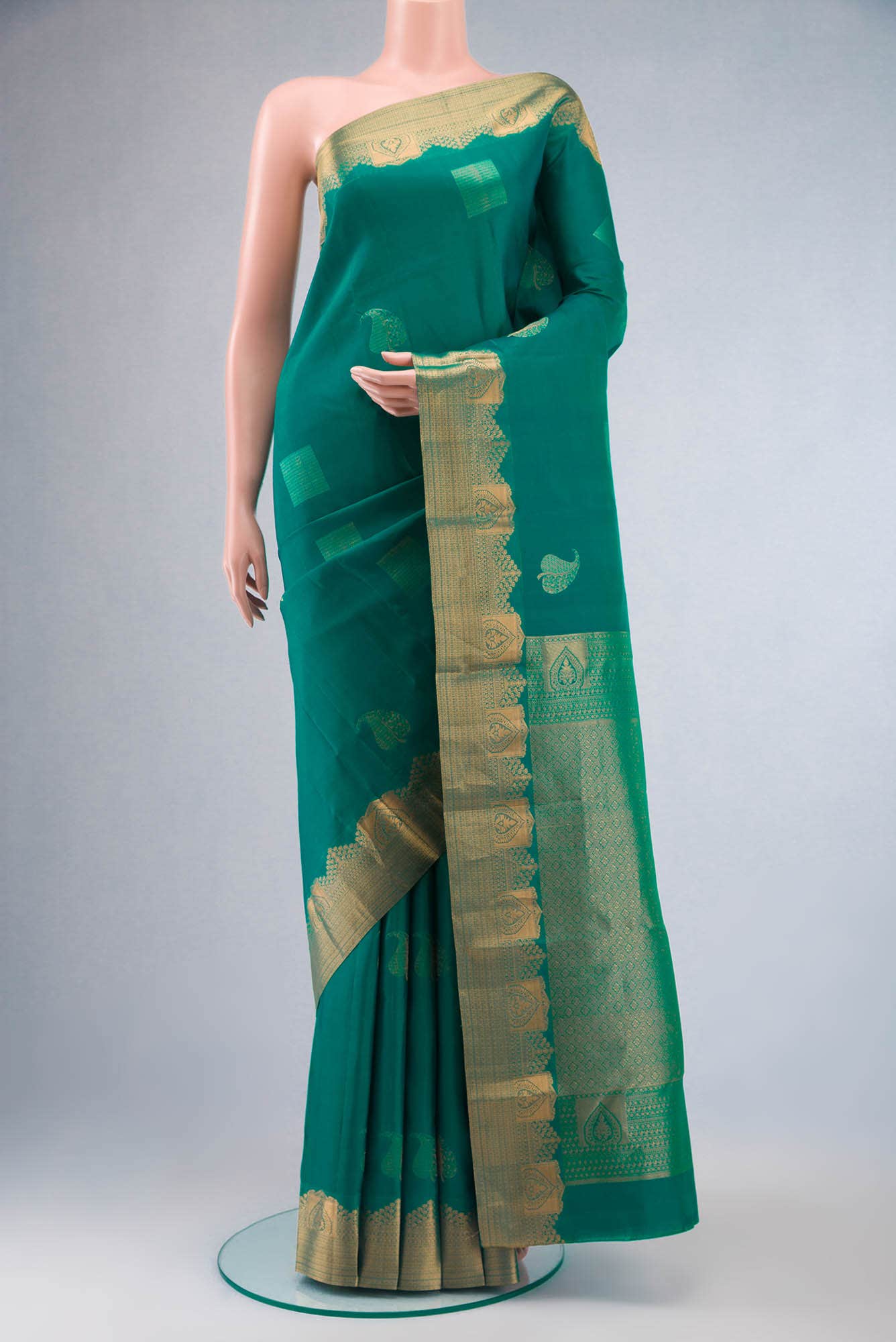 Green Kanchipuram Silk Saree
