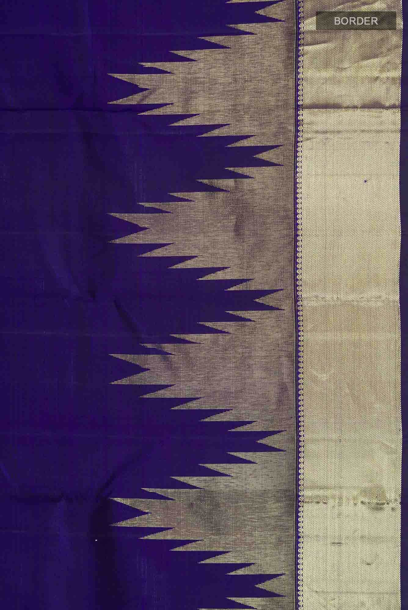 Blue Kanchipuram Silk Saree