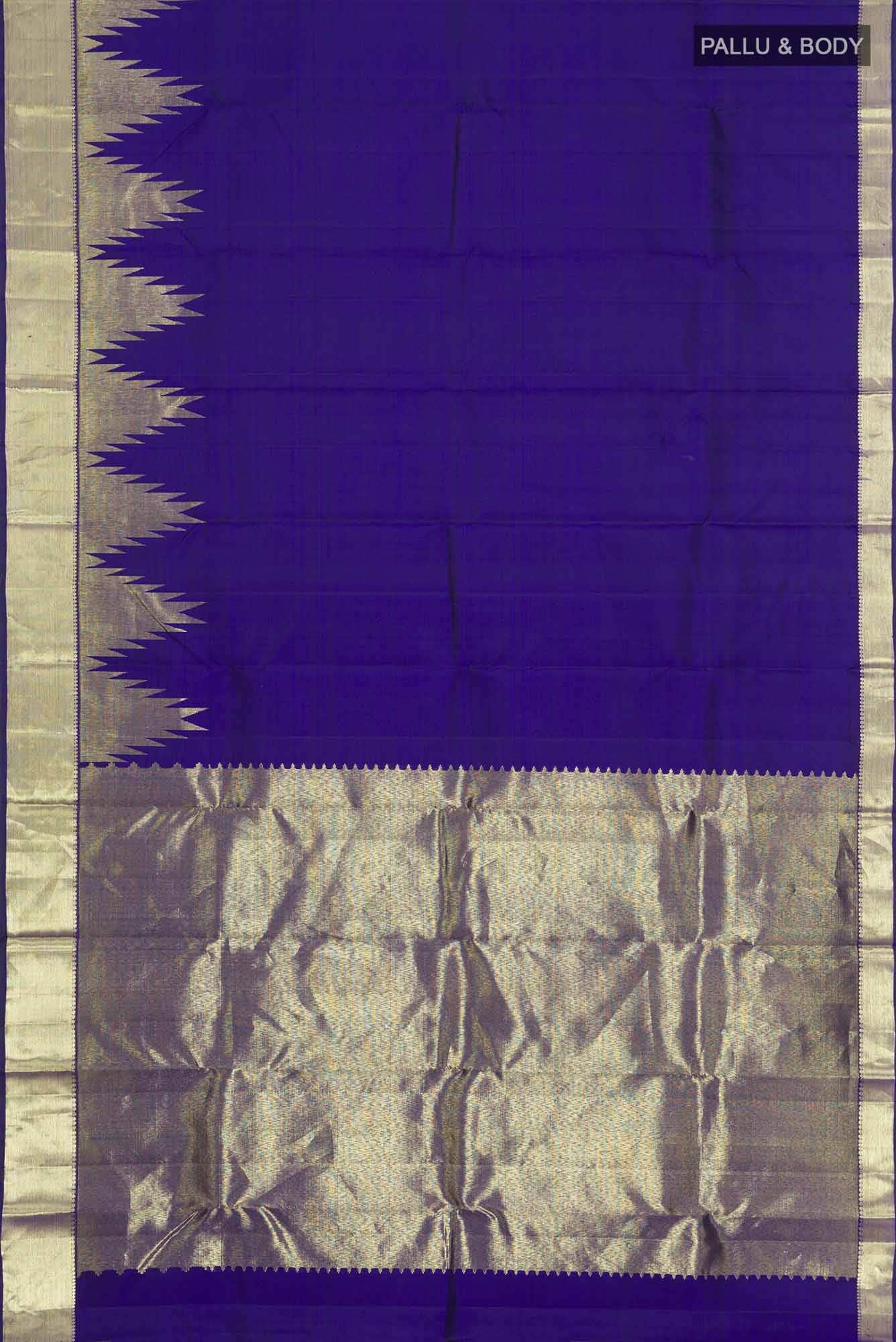 Blue Kanchipuram Silk Saree