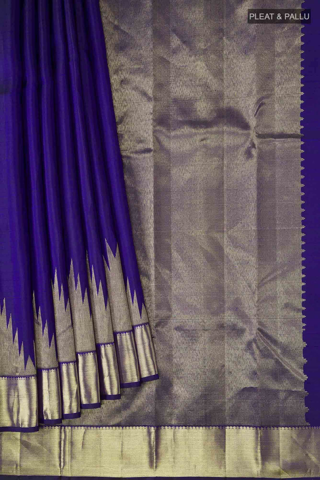 Blue Kanchipuram Silk Saree