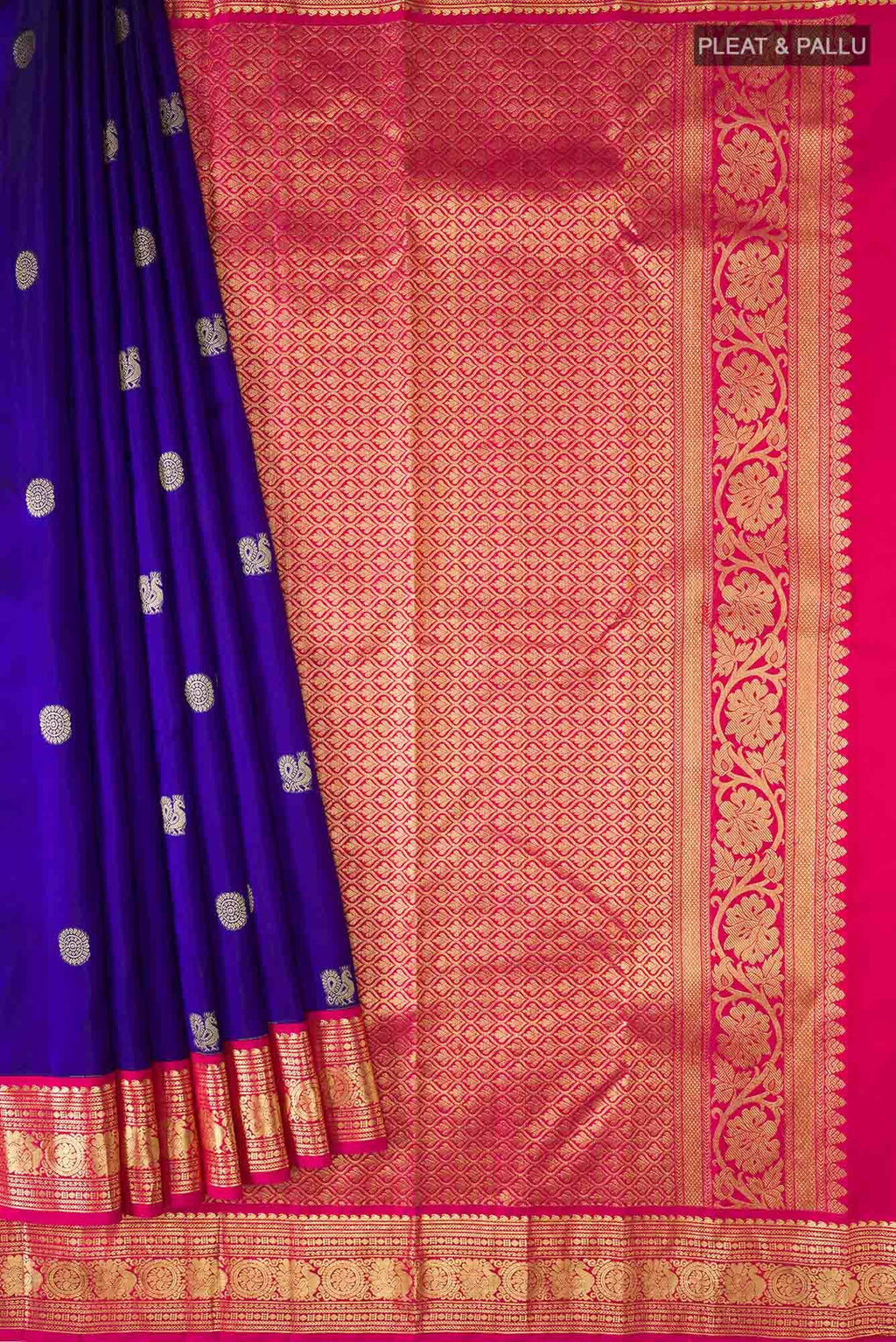 Blue Kanchipuram Silk Saree