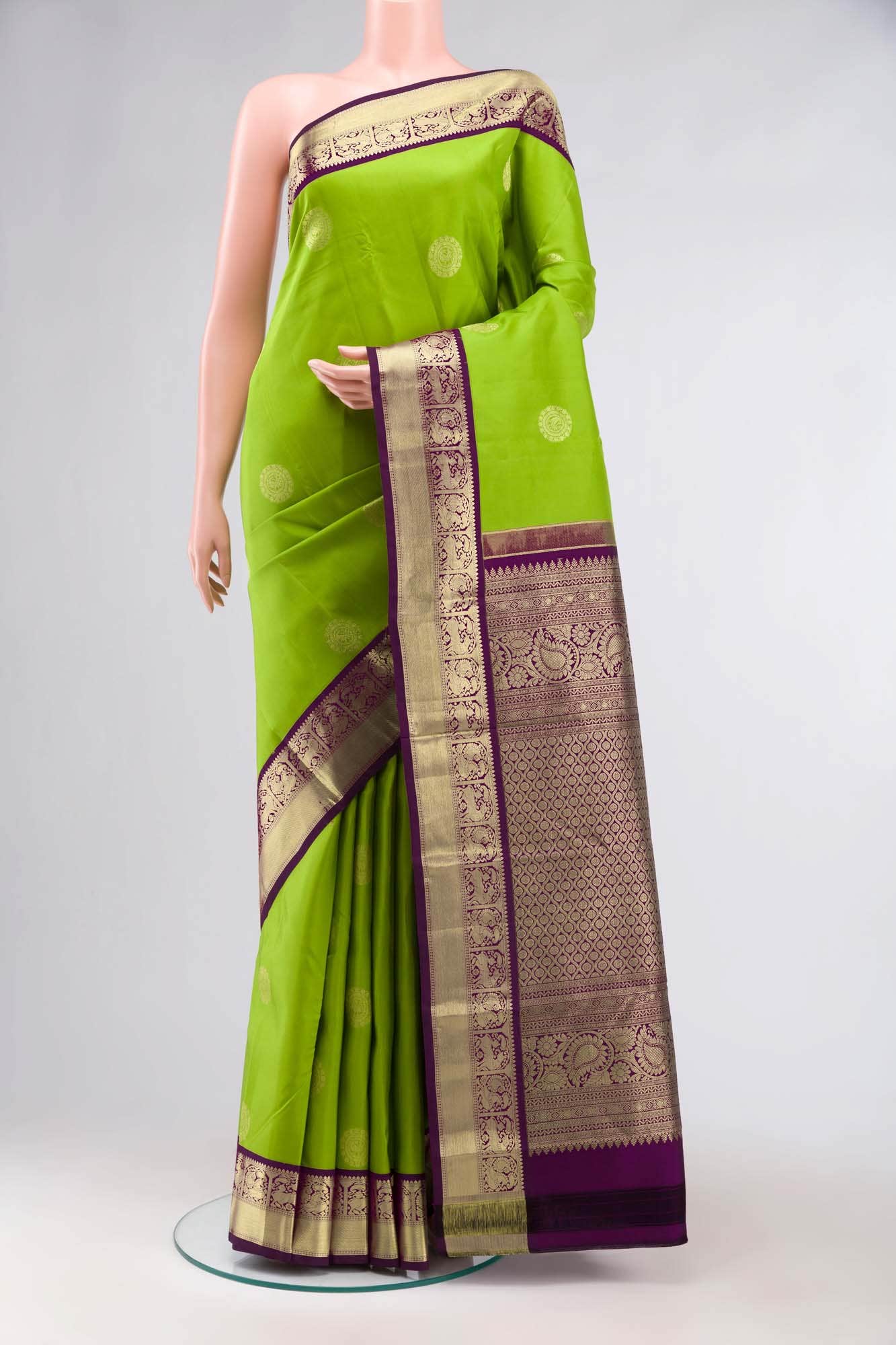 Green Kanchipuram Silk Saree