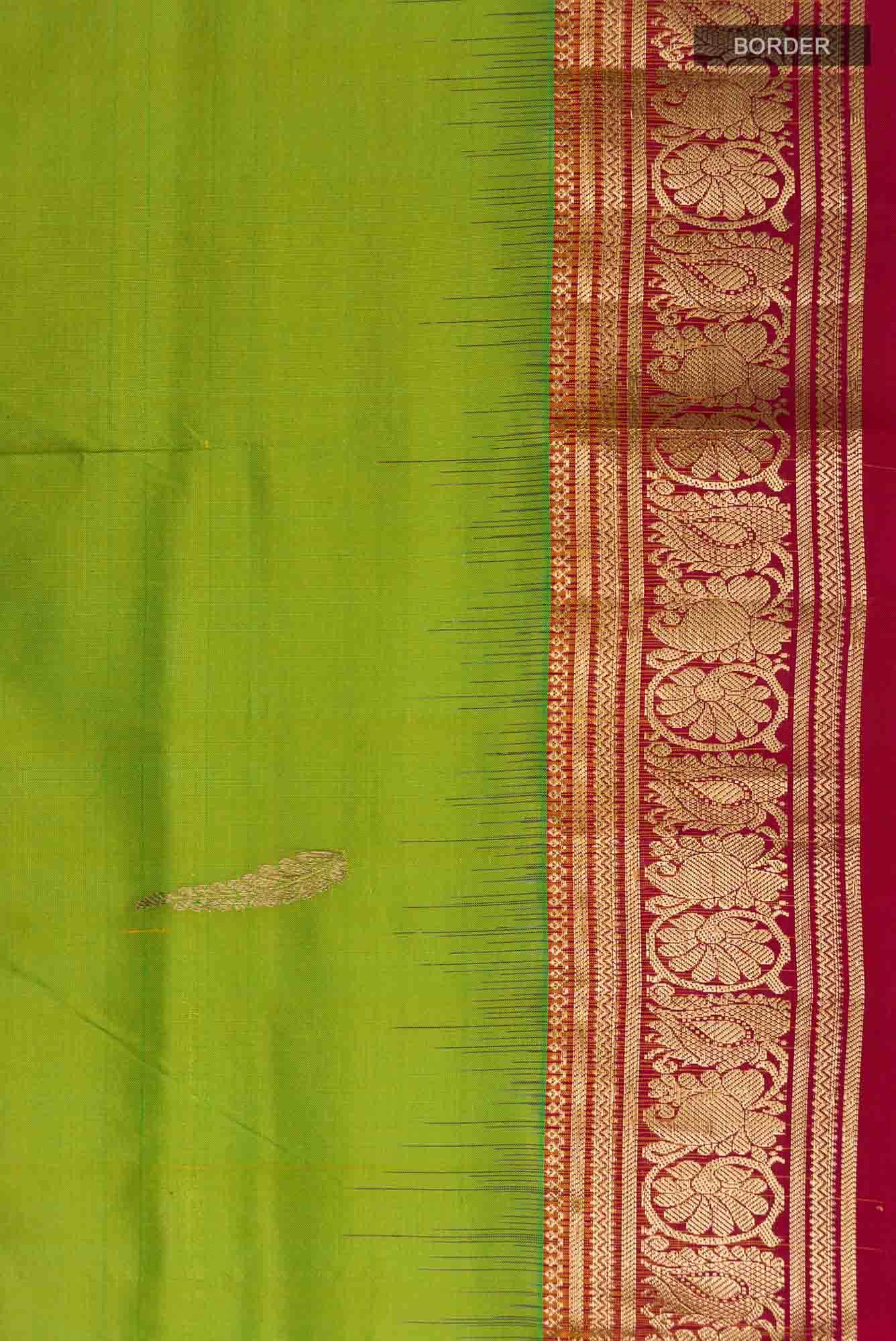Green Bangalore Silk Saree