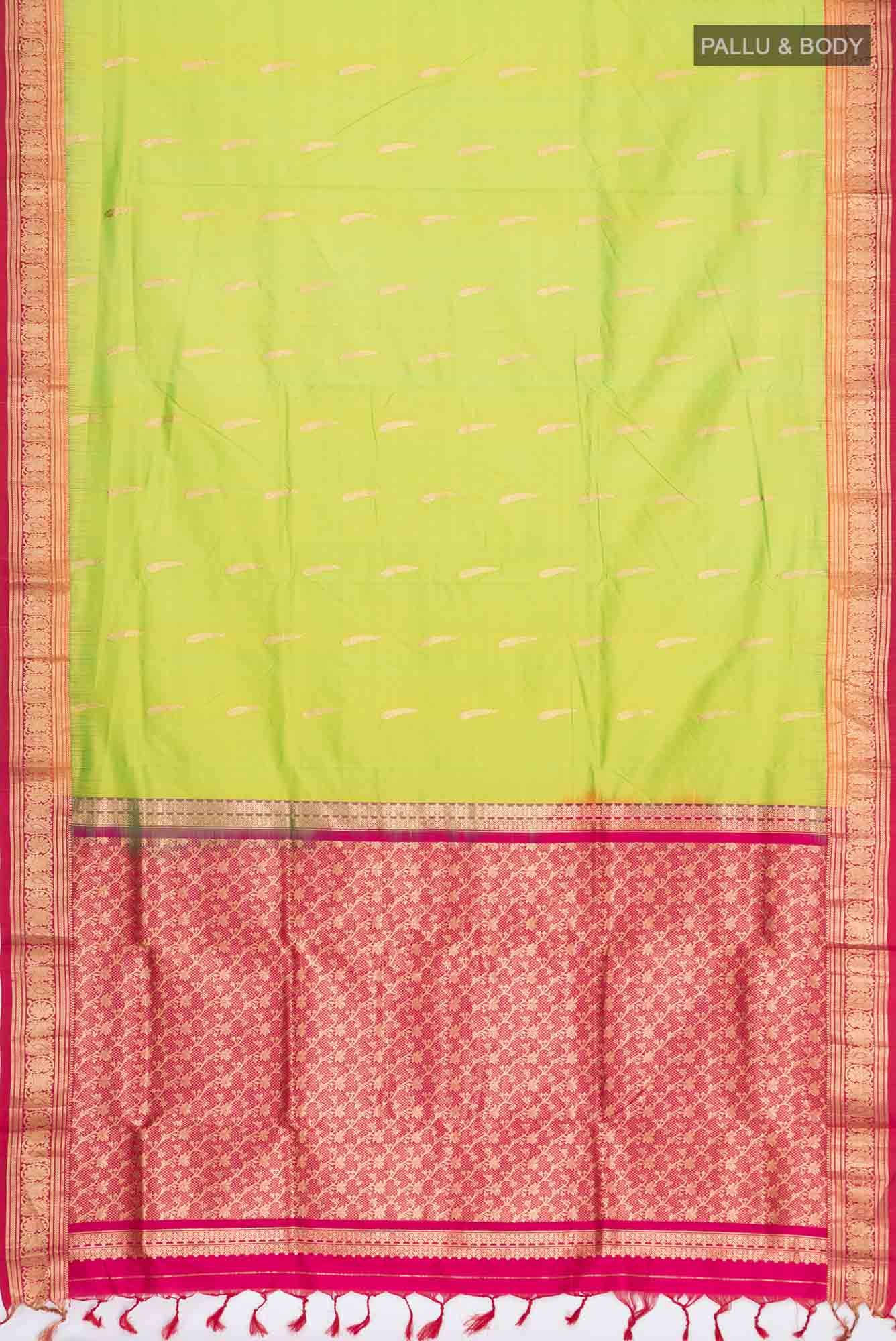 Green Bangalore Silk Saree
