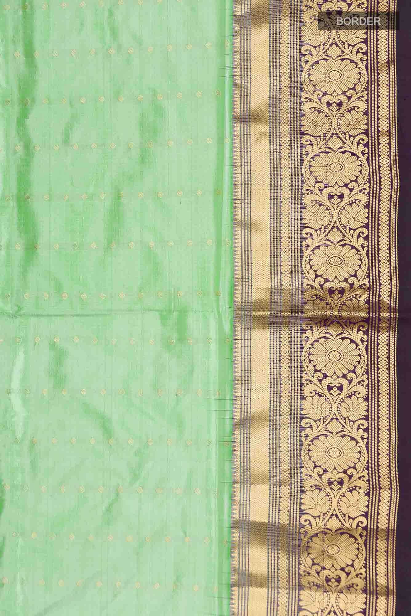 Green Bangalore Silk Saree