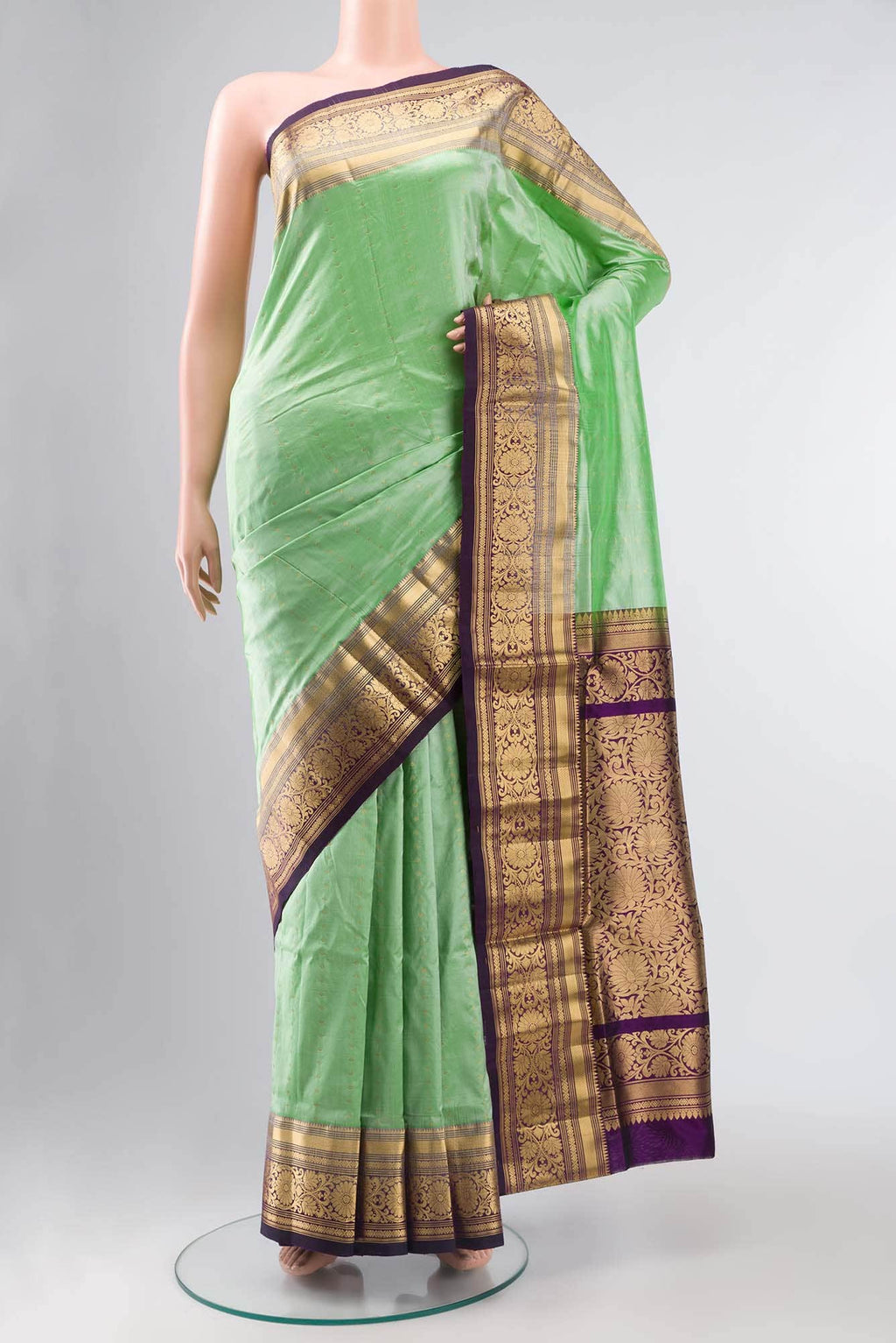 Green Bangalore Silk Saree