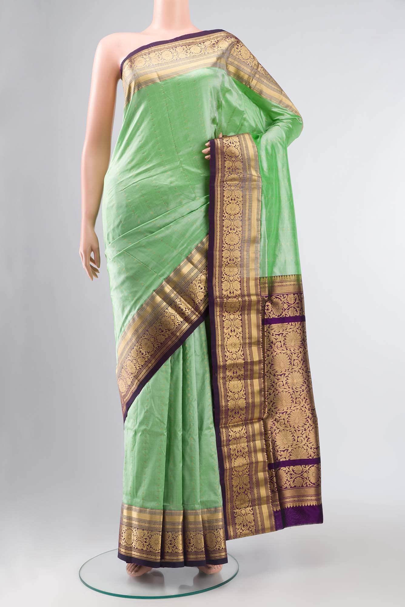 Green Bangalore Silk Saree