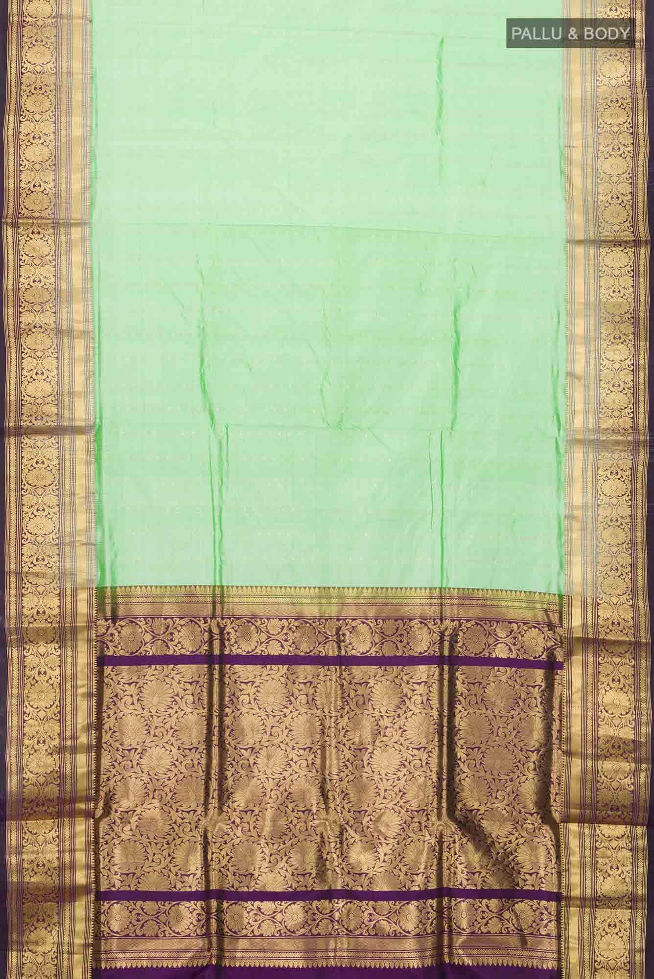 Green Bangalore Silk Saree