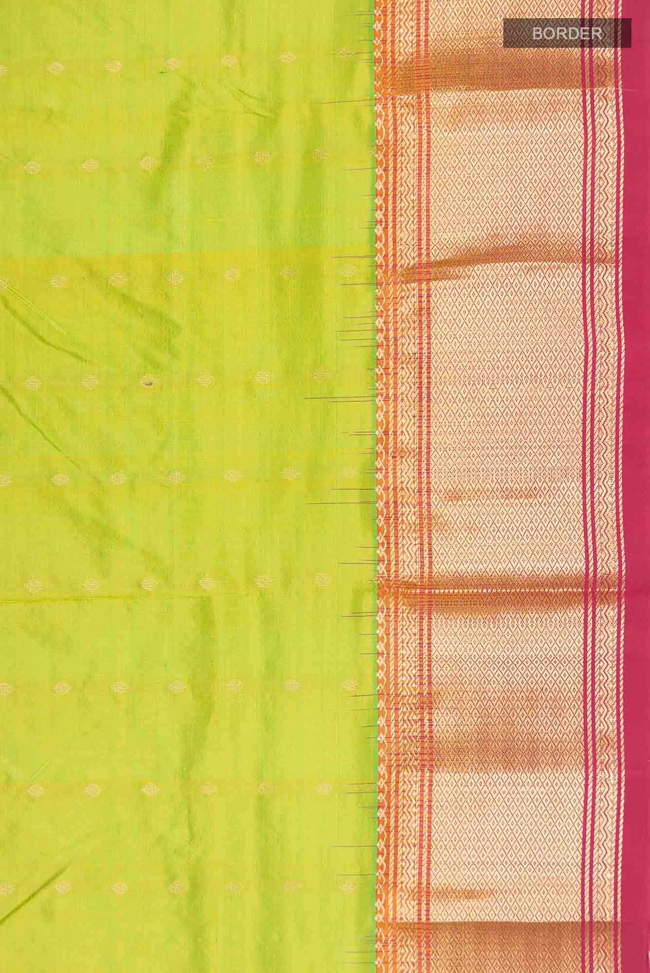 Green Bangalore Silk Saree