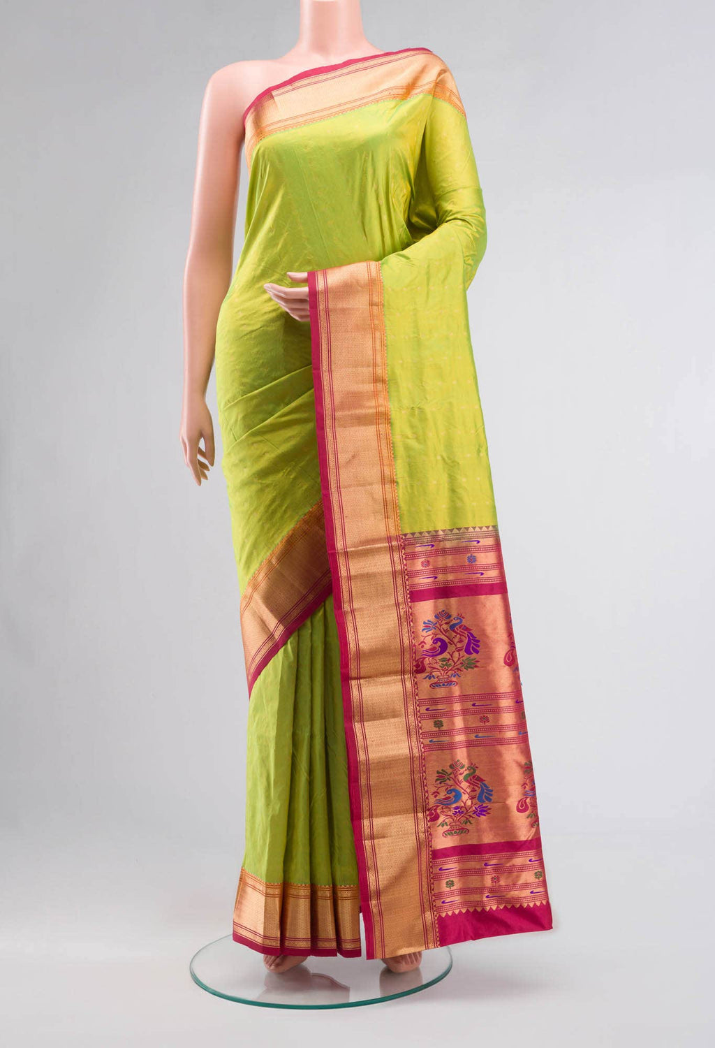 Green Bangalore Silk Saree