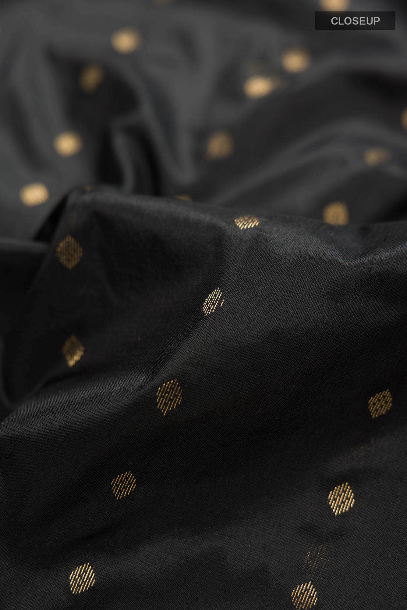 Black Bangalore Silk Saree