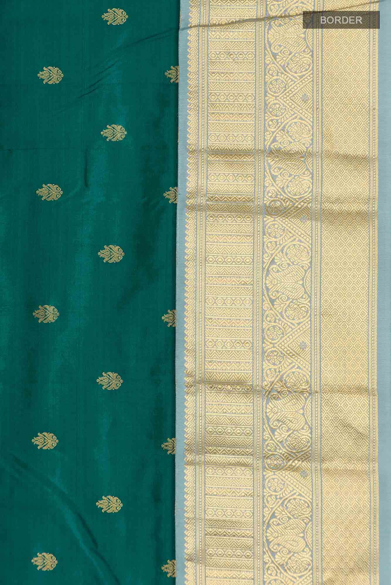 Green Bangalore Silk Saree