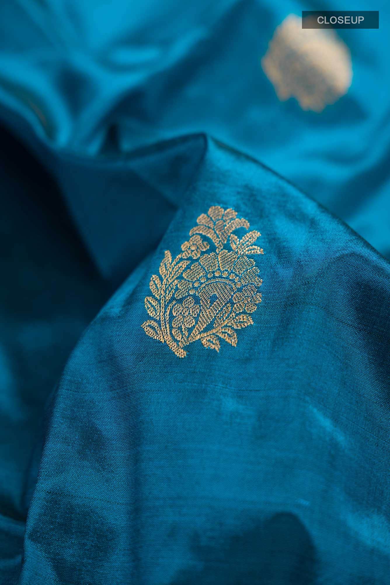 Blue Bangalore Silk Saree