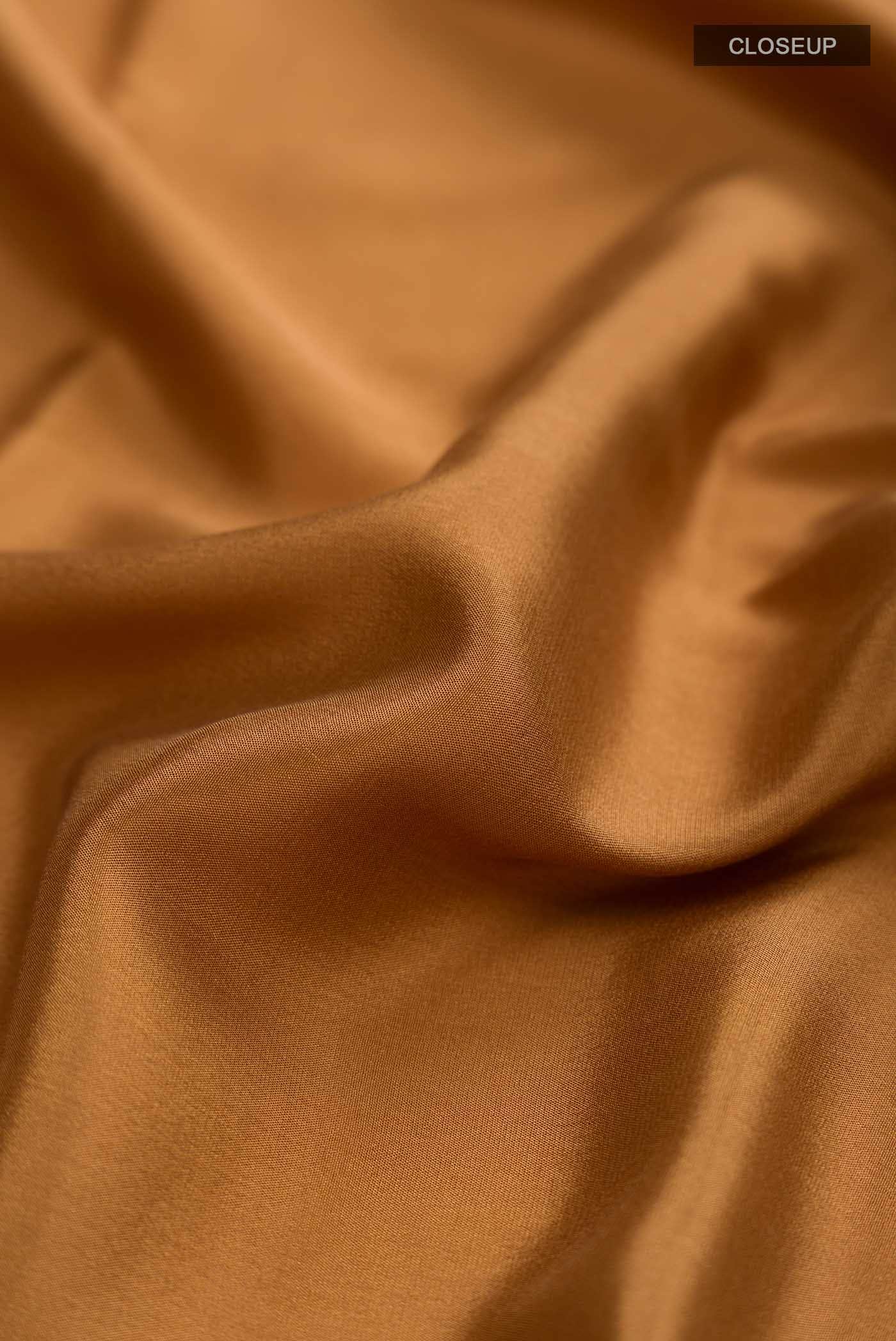 Brown Mysore Crepe Saree