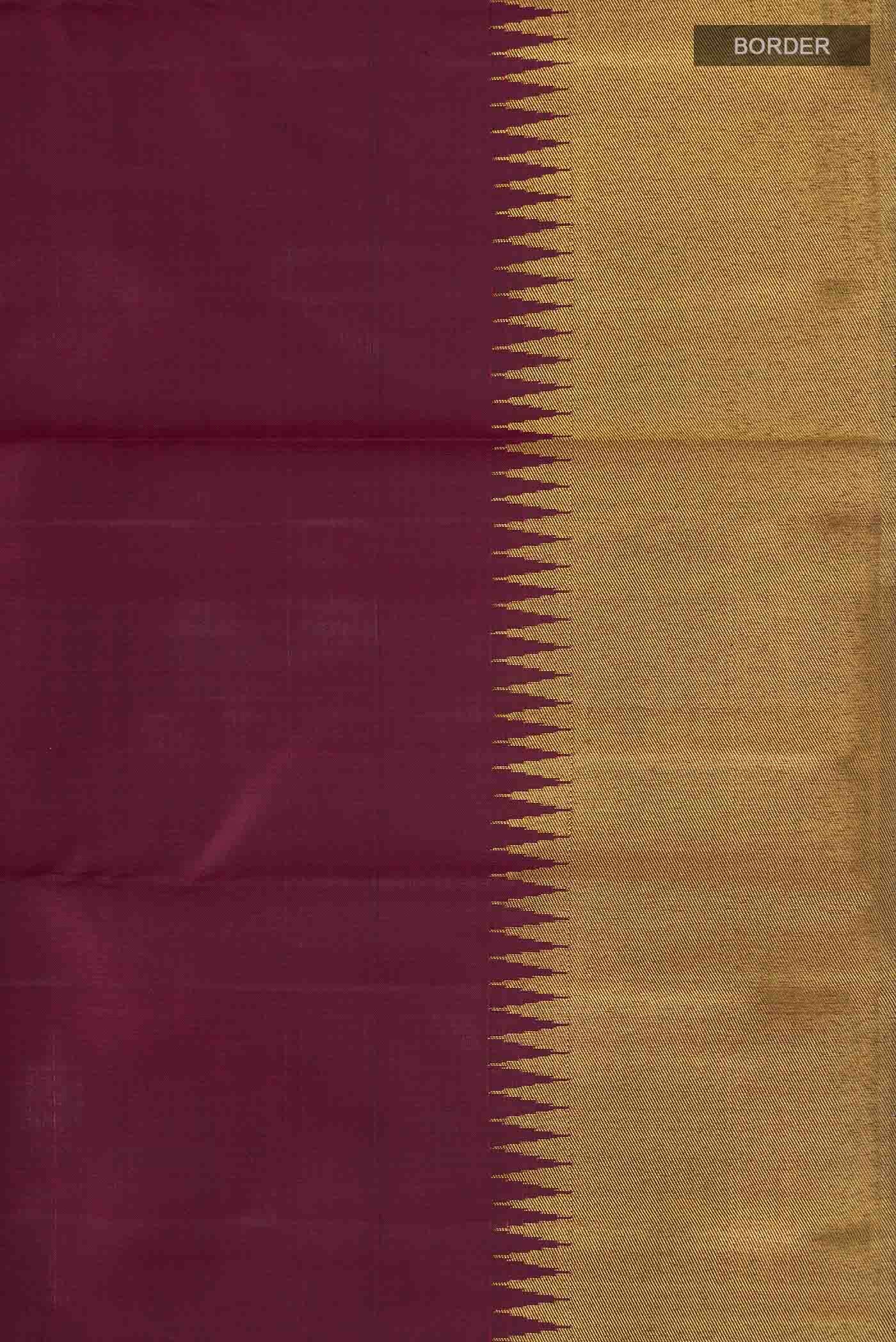 Maroon Kanchipuram Silk Saree