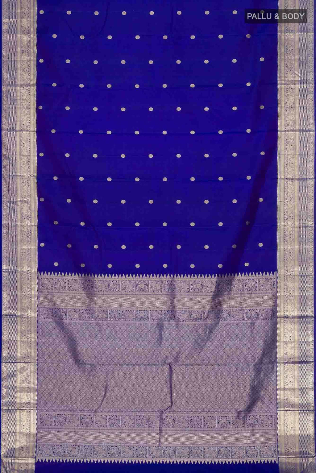 Blue Kanchipuram Silk Saree