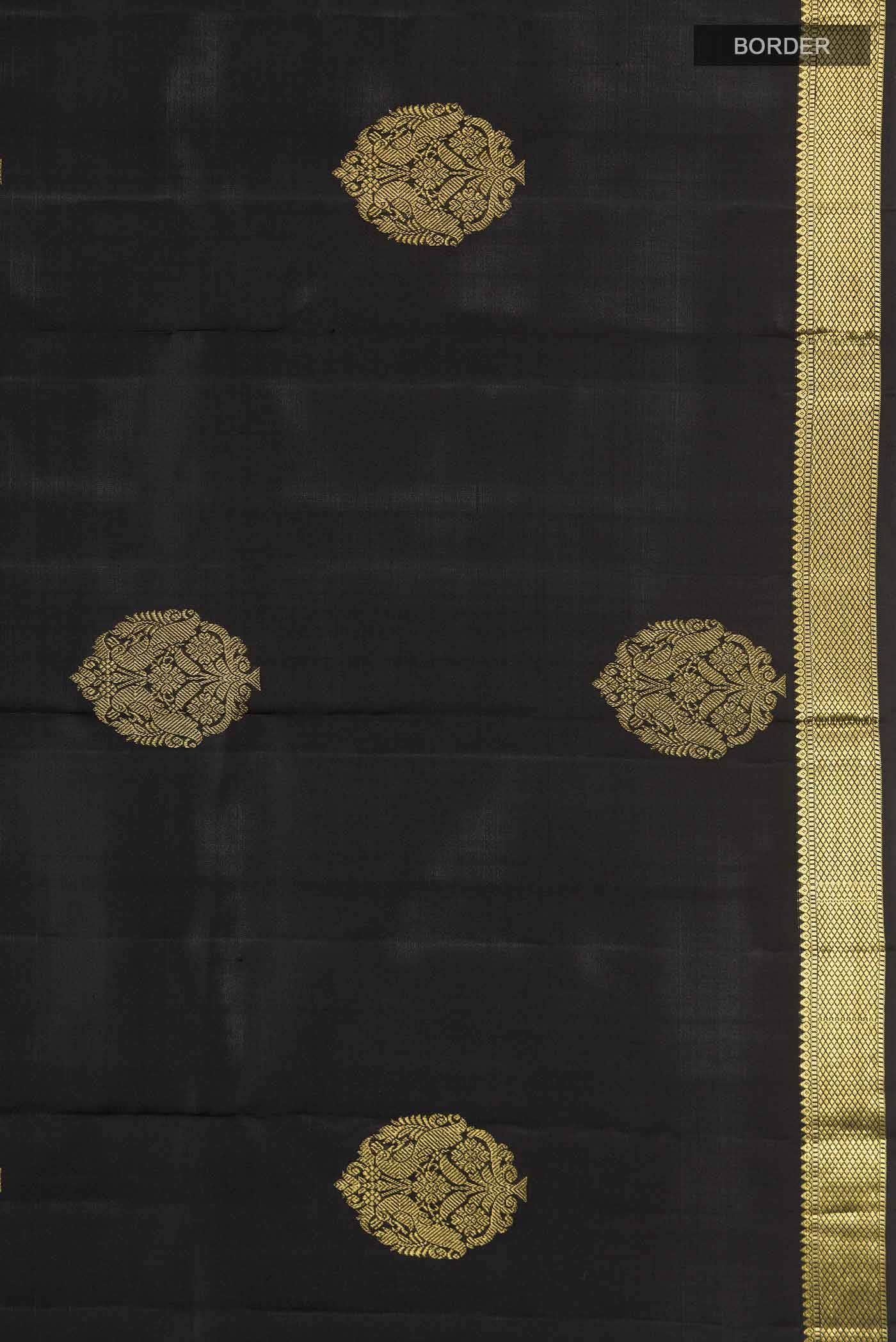 Black Kanchipuram Silk Saree