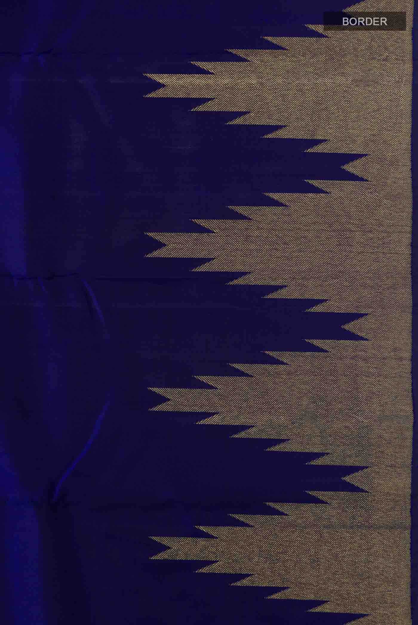 Blue Kanchipuram Silk Saree
