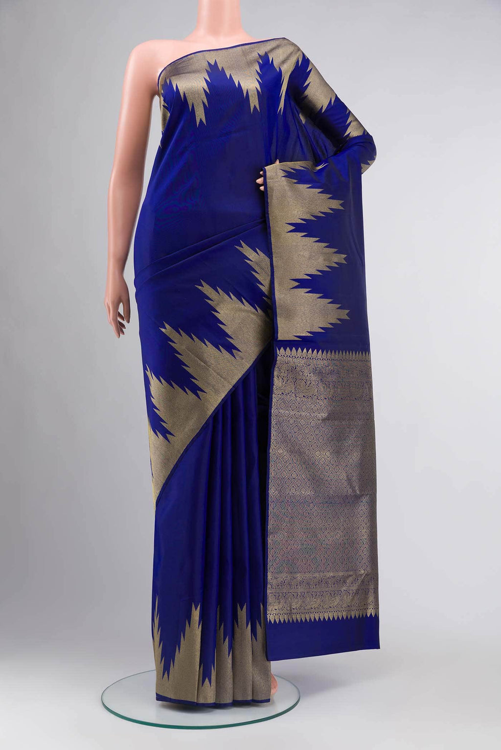Blue Kanchipuram Silk Saree
