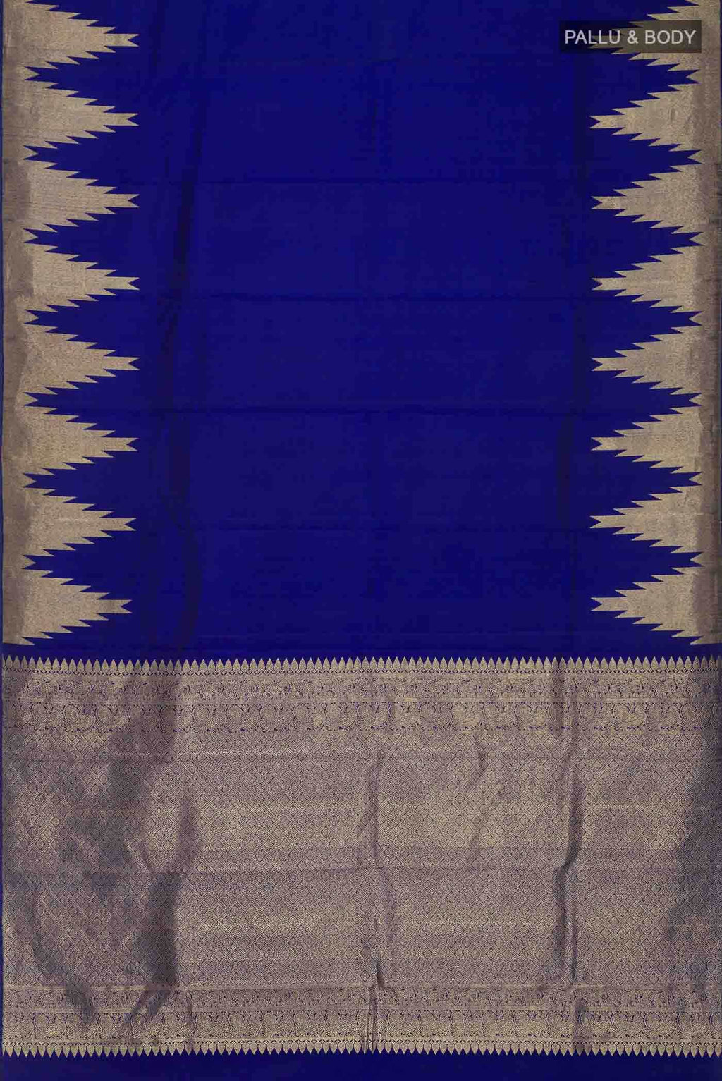 Blue Kanchipuram Silk Saree