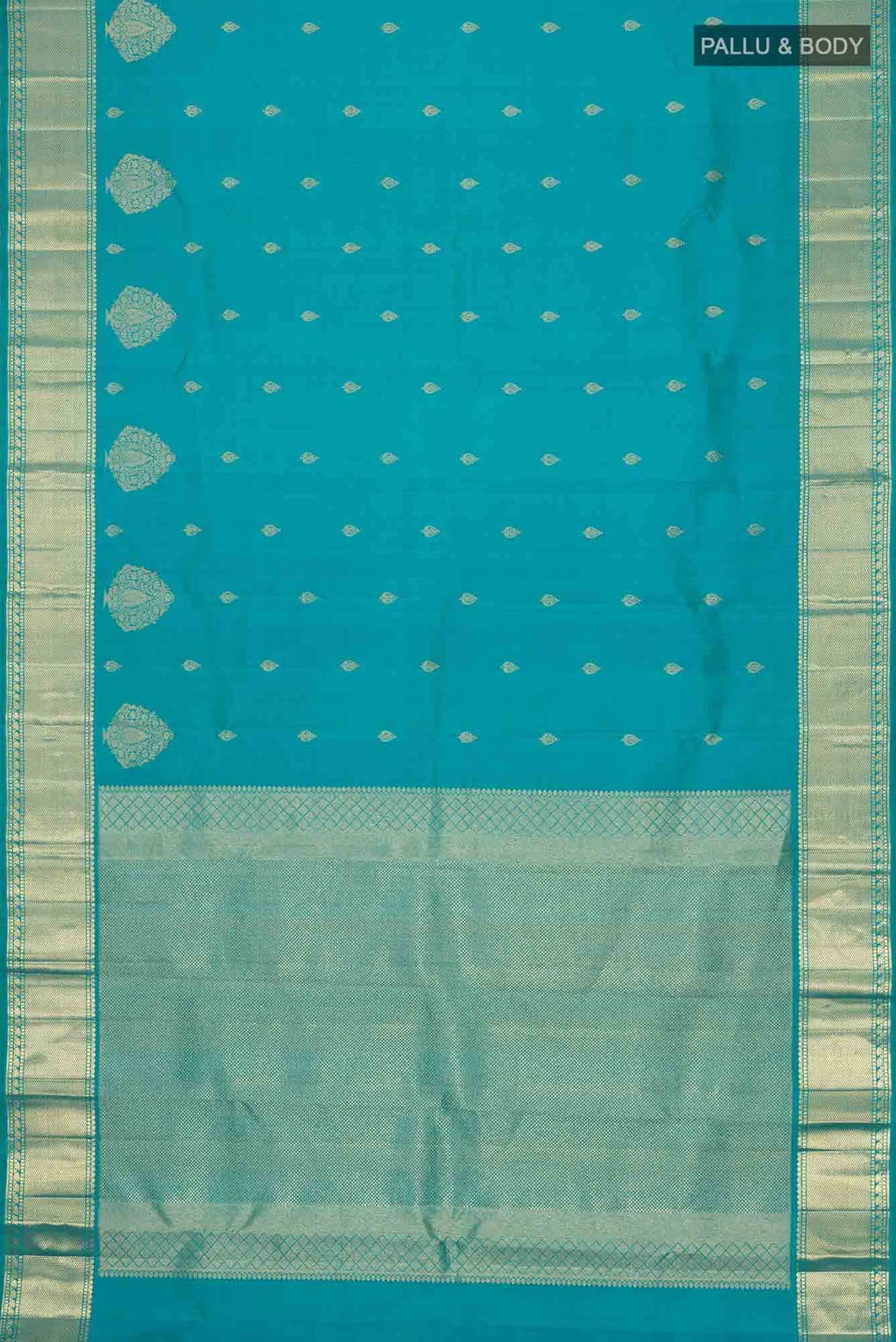 Blue Kanchipuram Silk Saree
