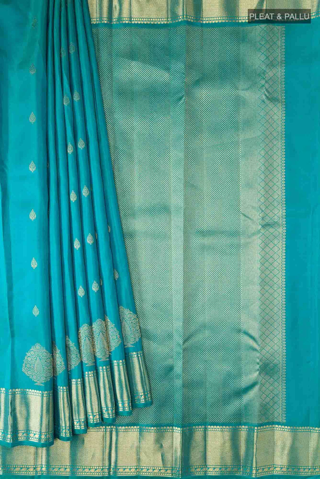Blue Kanchipuram Silk Saree