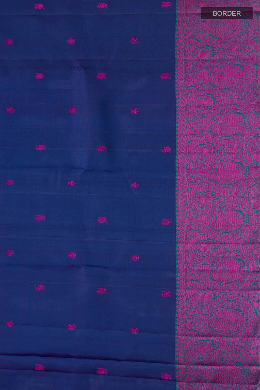 Blue Kanchipuram Silk Saree