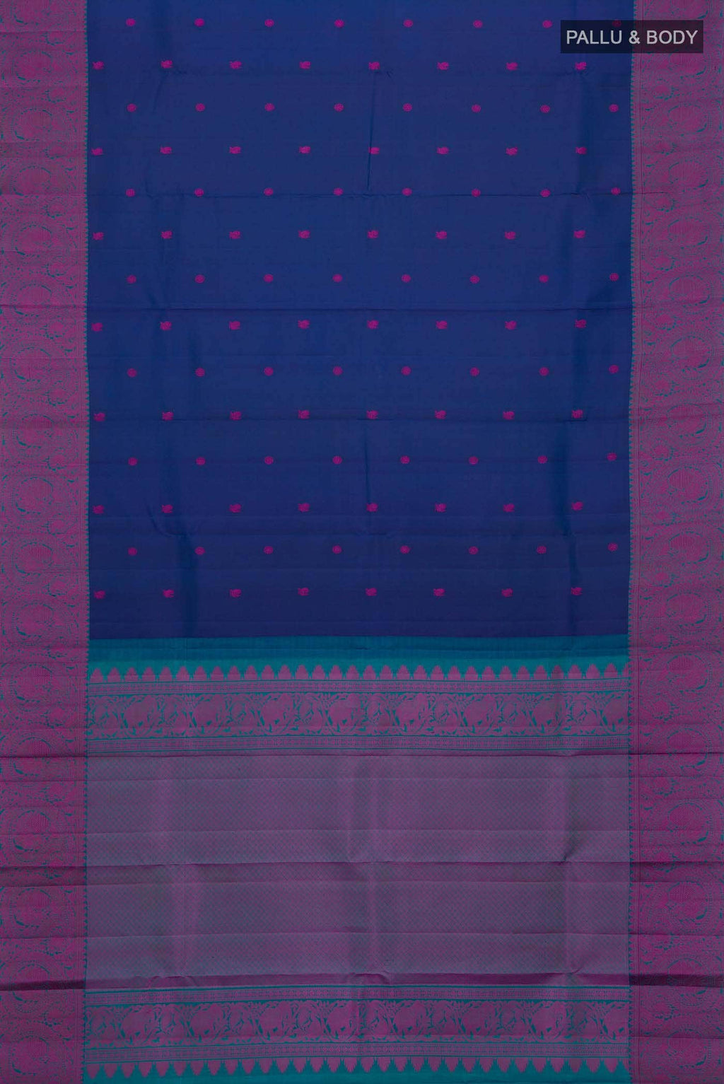 Blue Kanchipuram Silk Saree