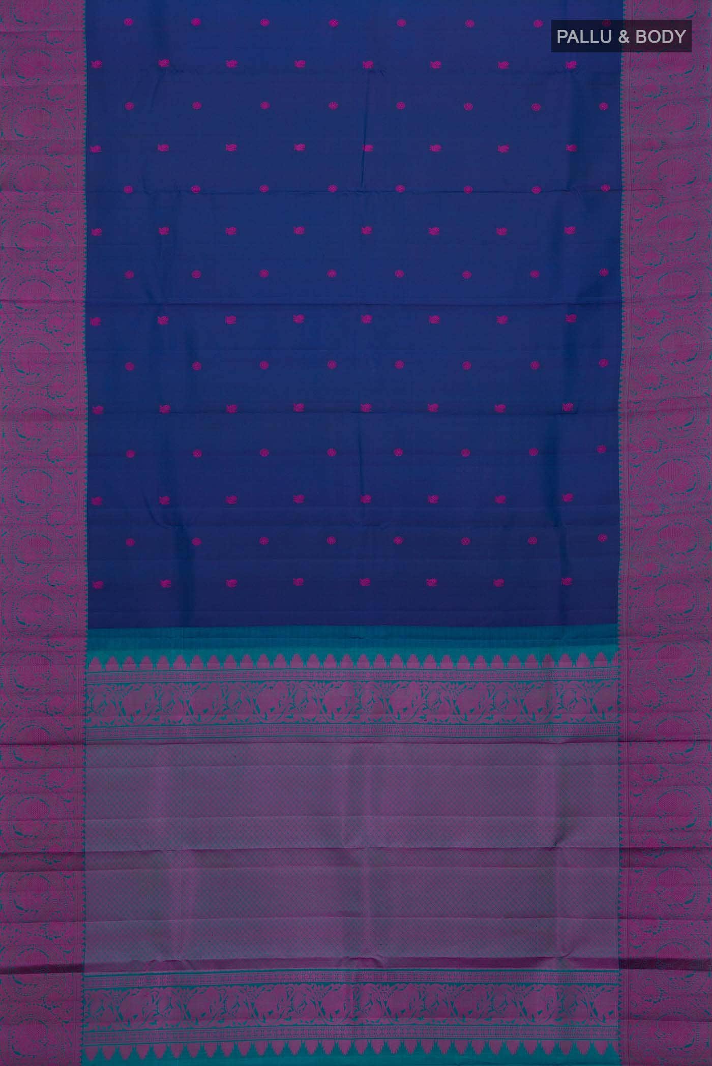Blue Kanchipuram Silk Saree