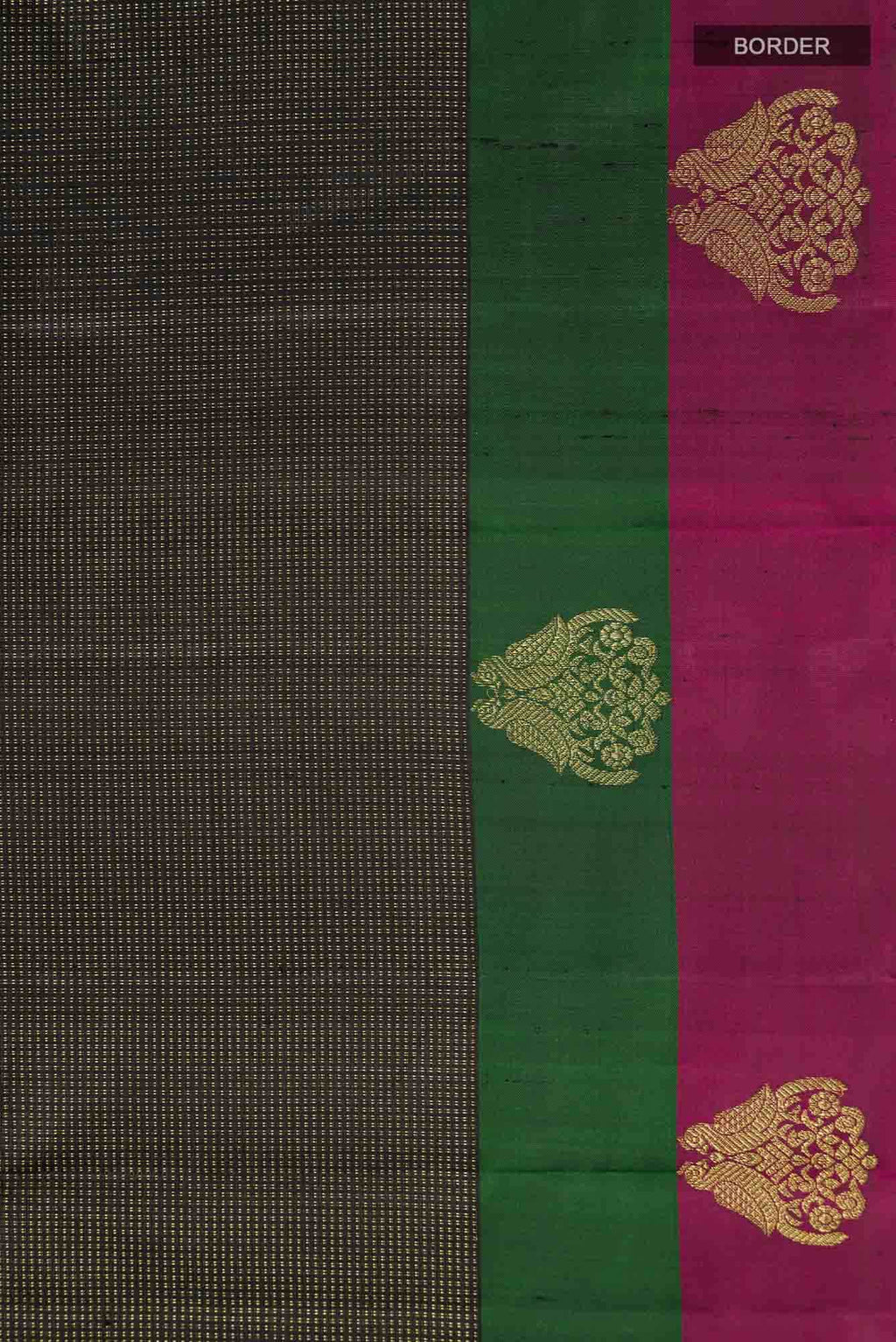 Black Kanchipuram Silk Saree
