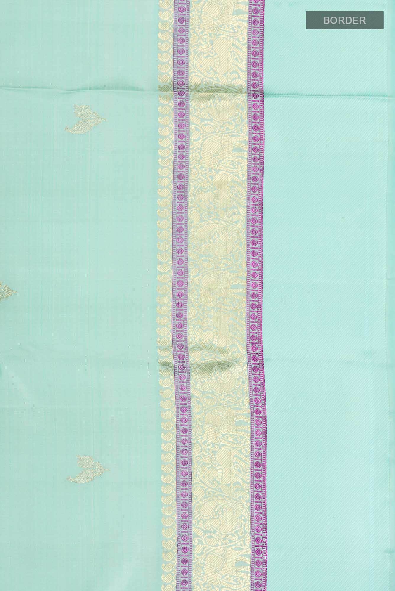 Blue Kanchipuram Silk Saree
