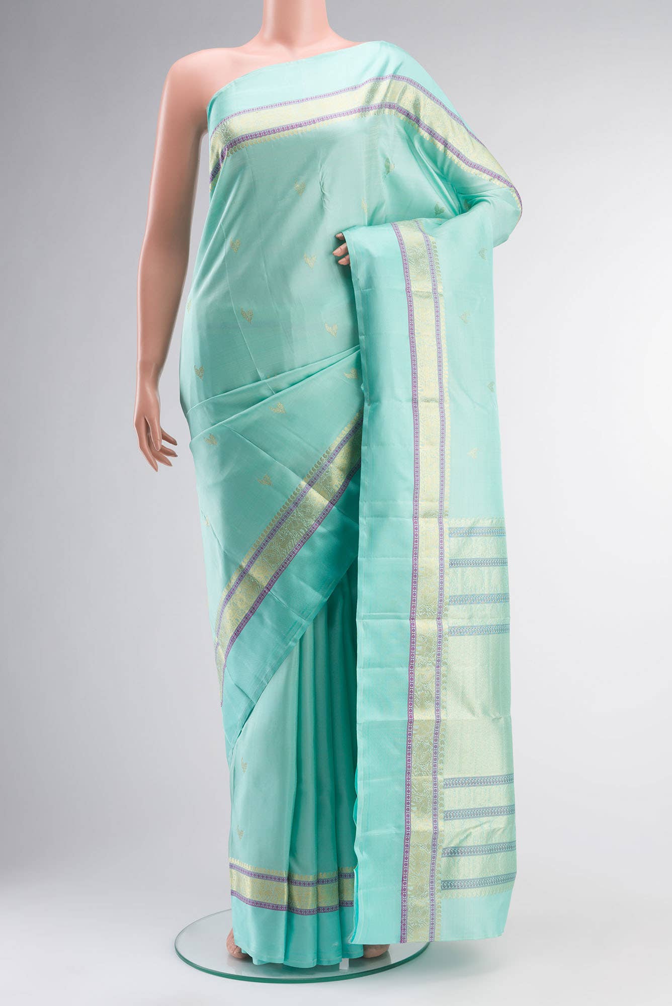 Blue Kanchipuram Silk Saree