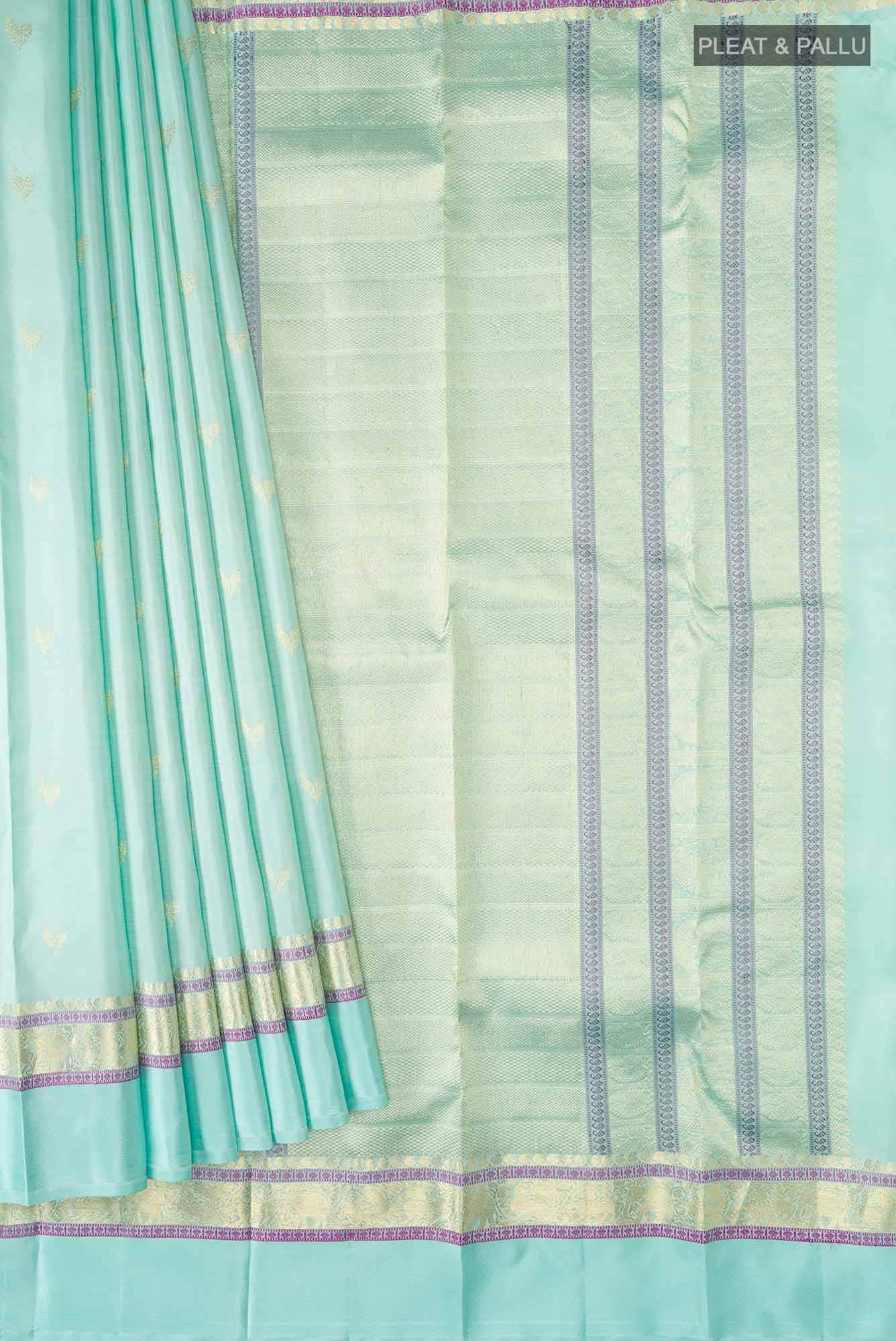 Blue Kanchipuram Silk Saree