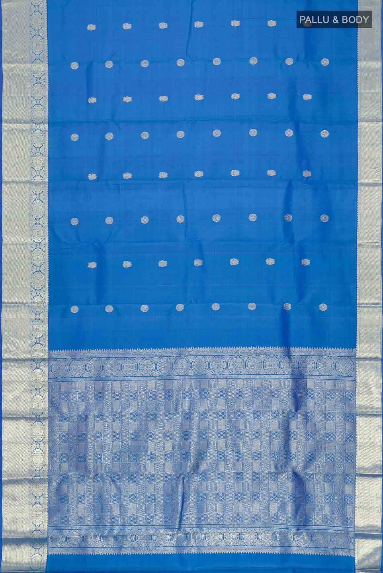 Blue Kanchipuram Silk Saree