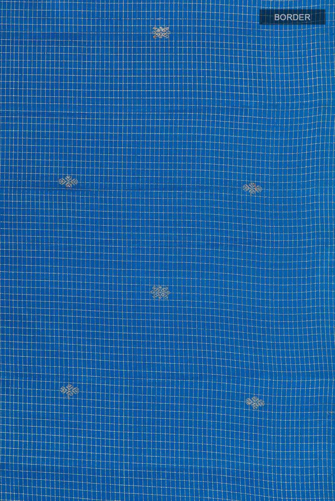 Blue Kanchipuram Silk Saree
