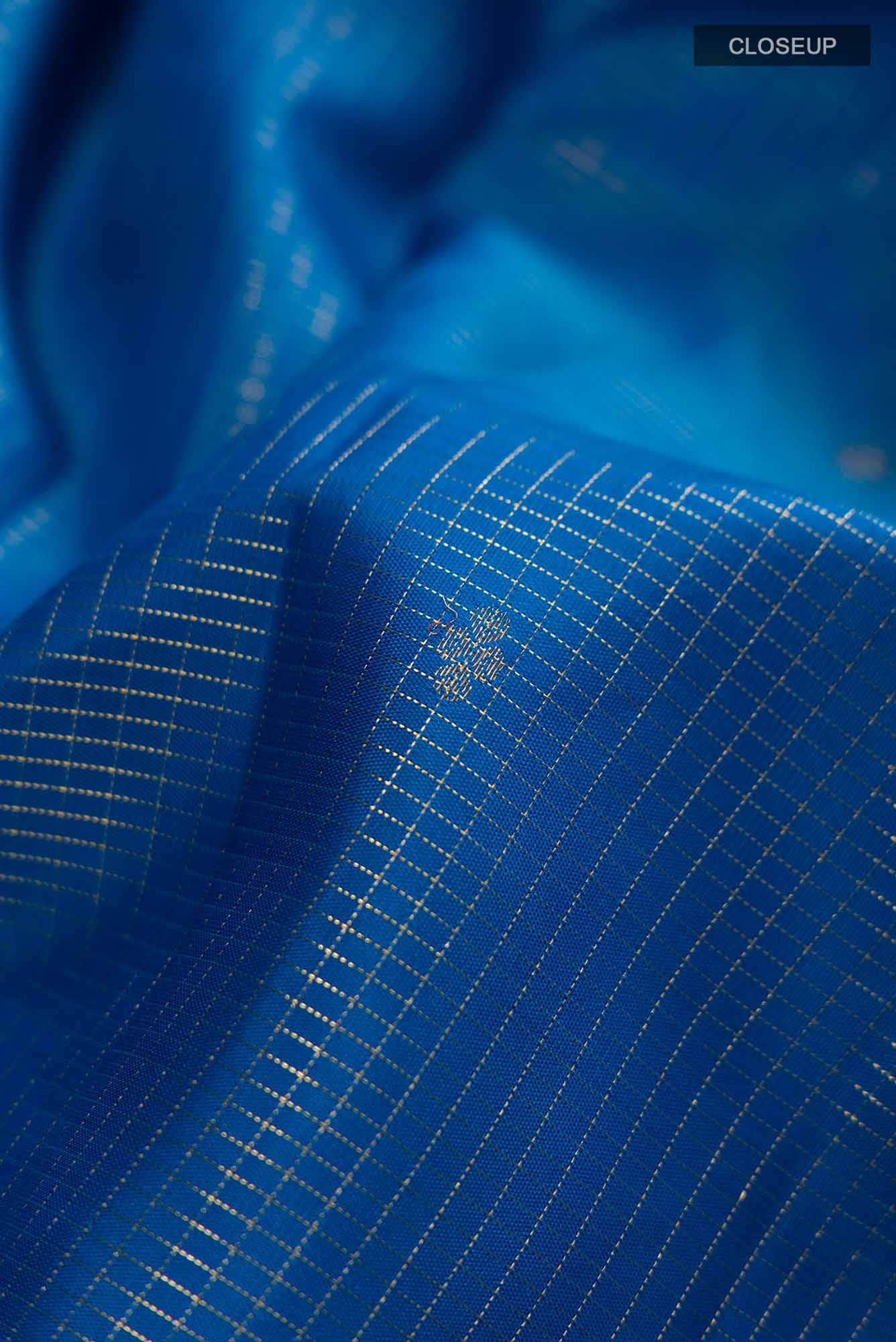 Blue Kanchipuram Silk Saree