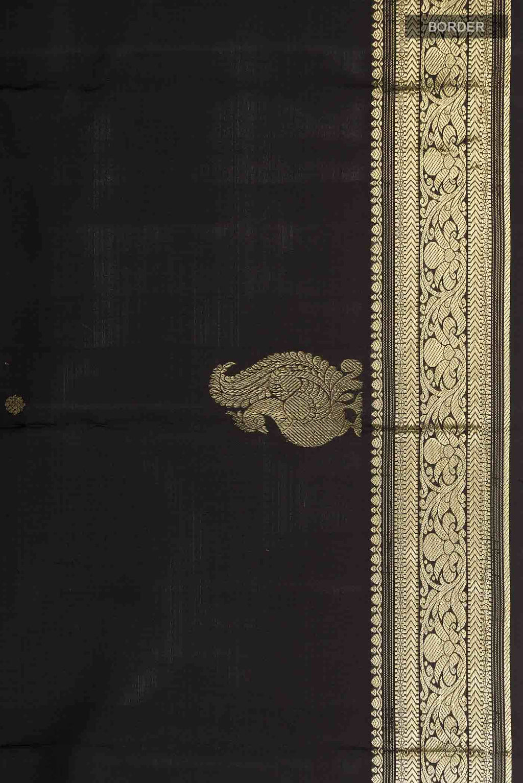 Black Kanchipuram Silk Saree