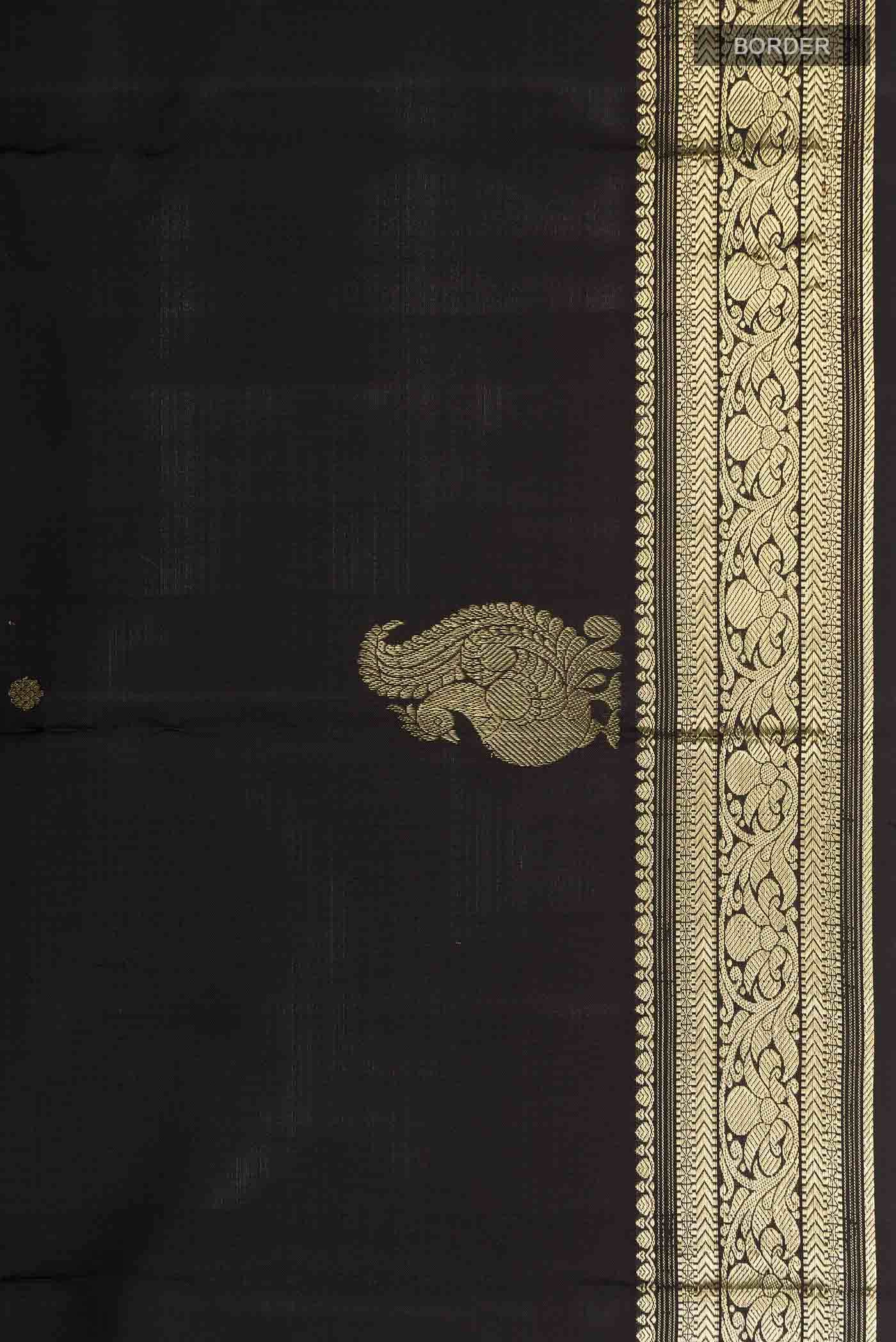 Black Kanchipuram Silk Saree