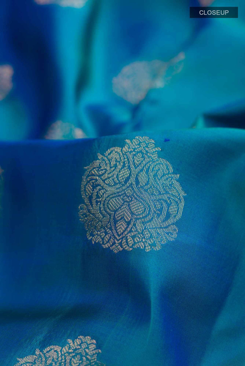 Blue Kanchipuram Silk Saree