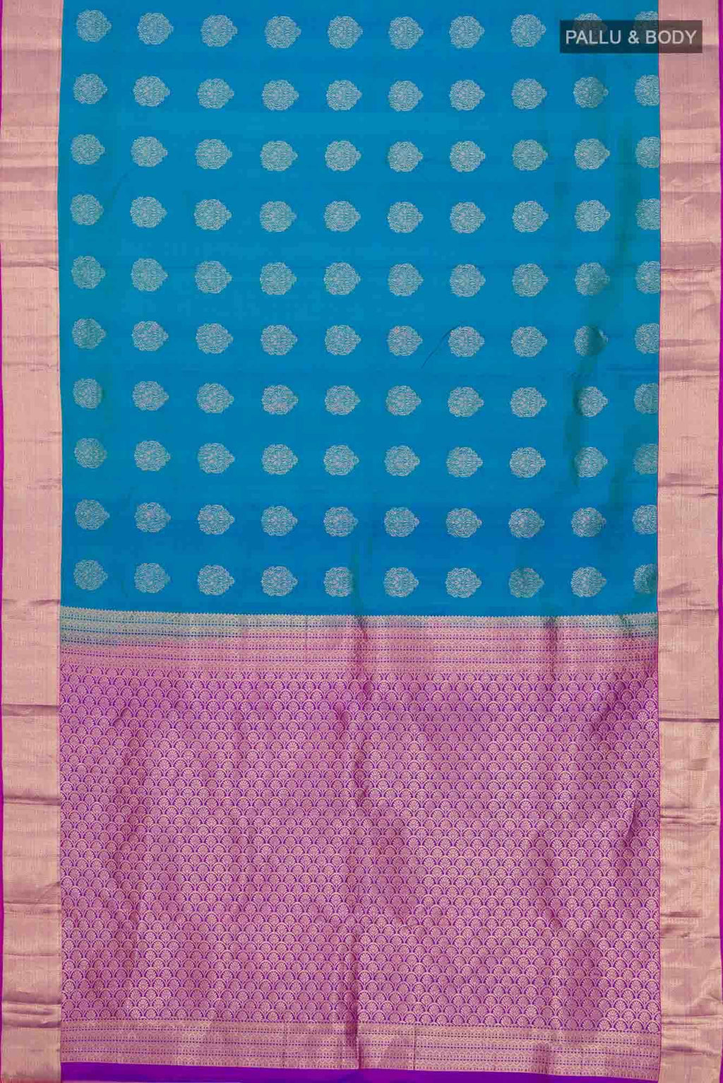 Blue Kanchipuram Silk Saree