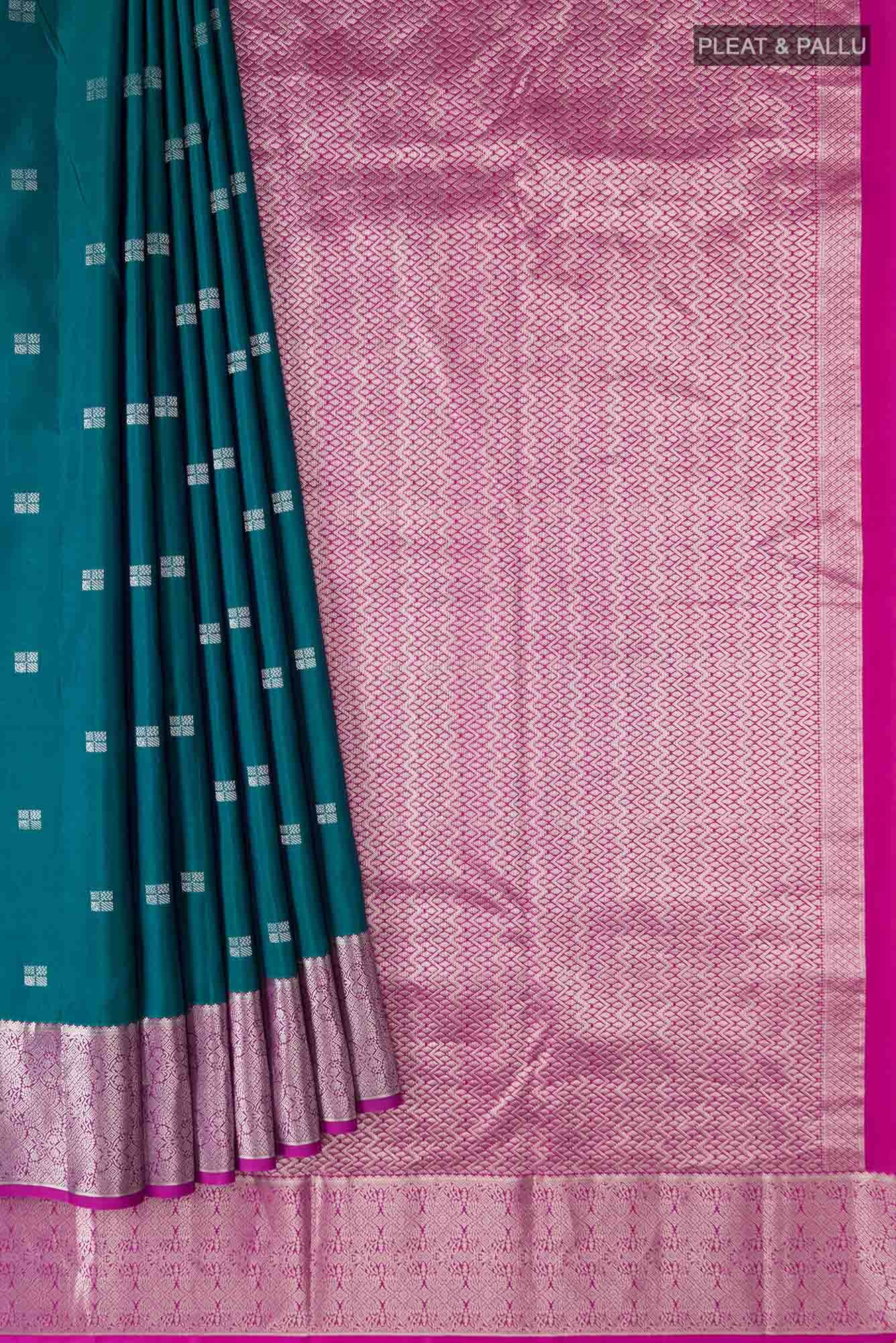 Blue Kanchipuram Silk Saree