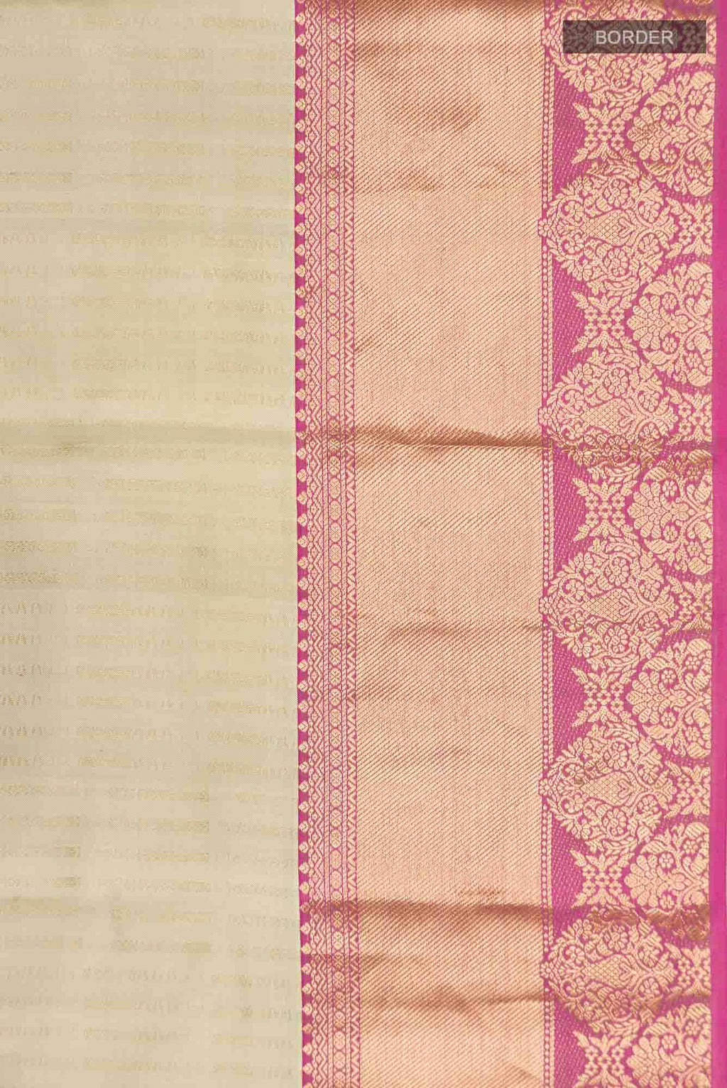 Beige Kanchipuram Silk Saree