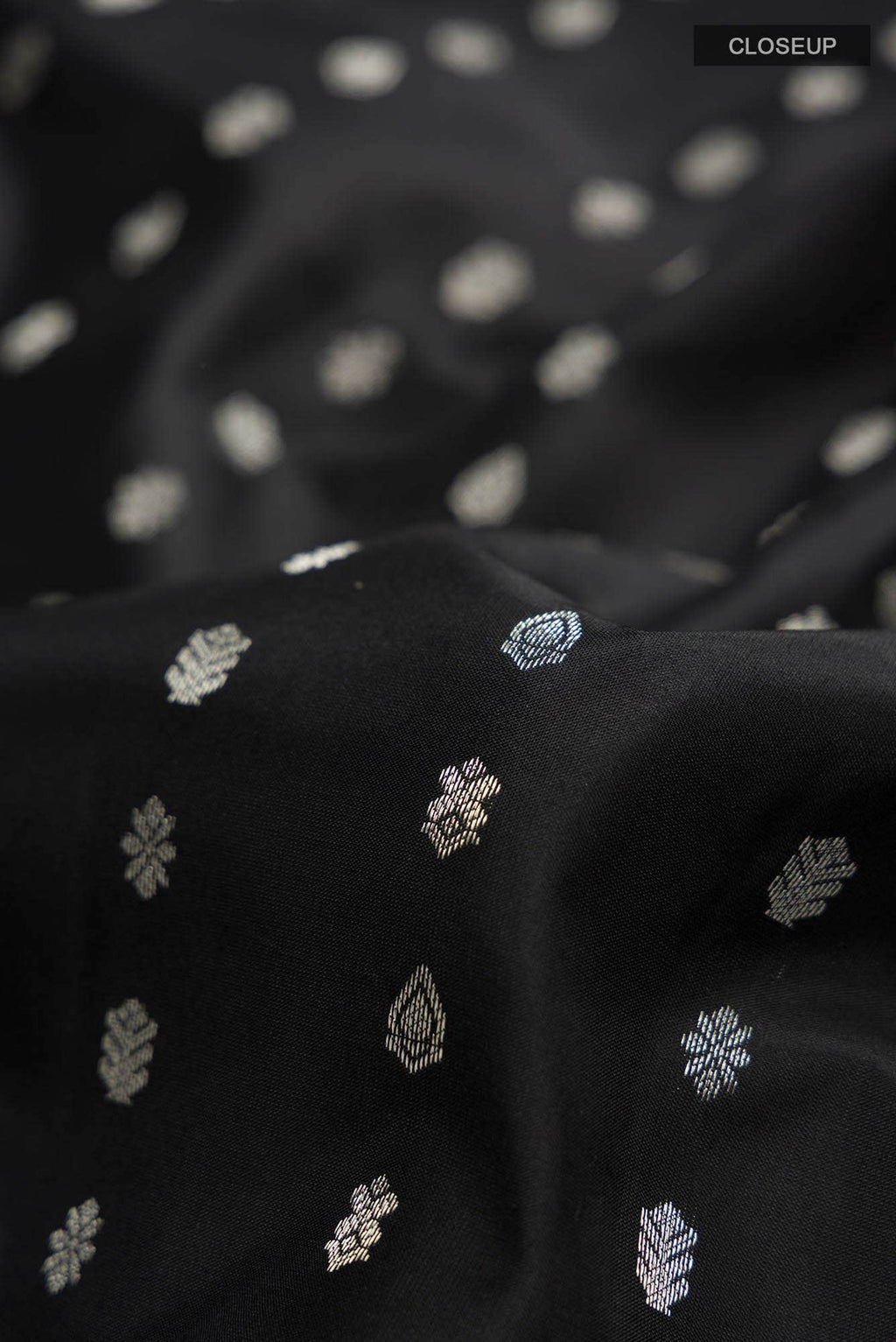 Black Kanchipuram Silk Saree