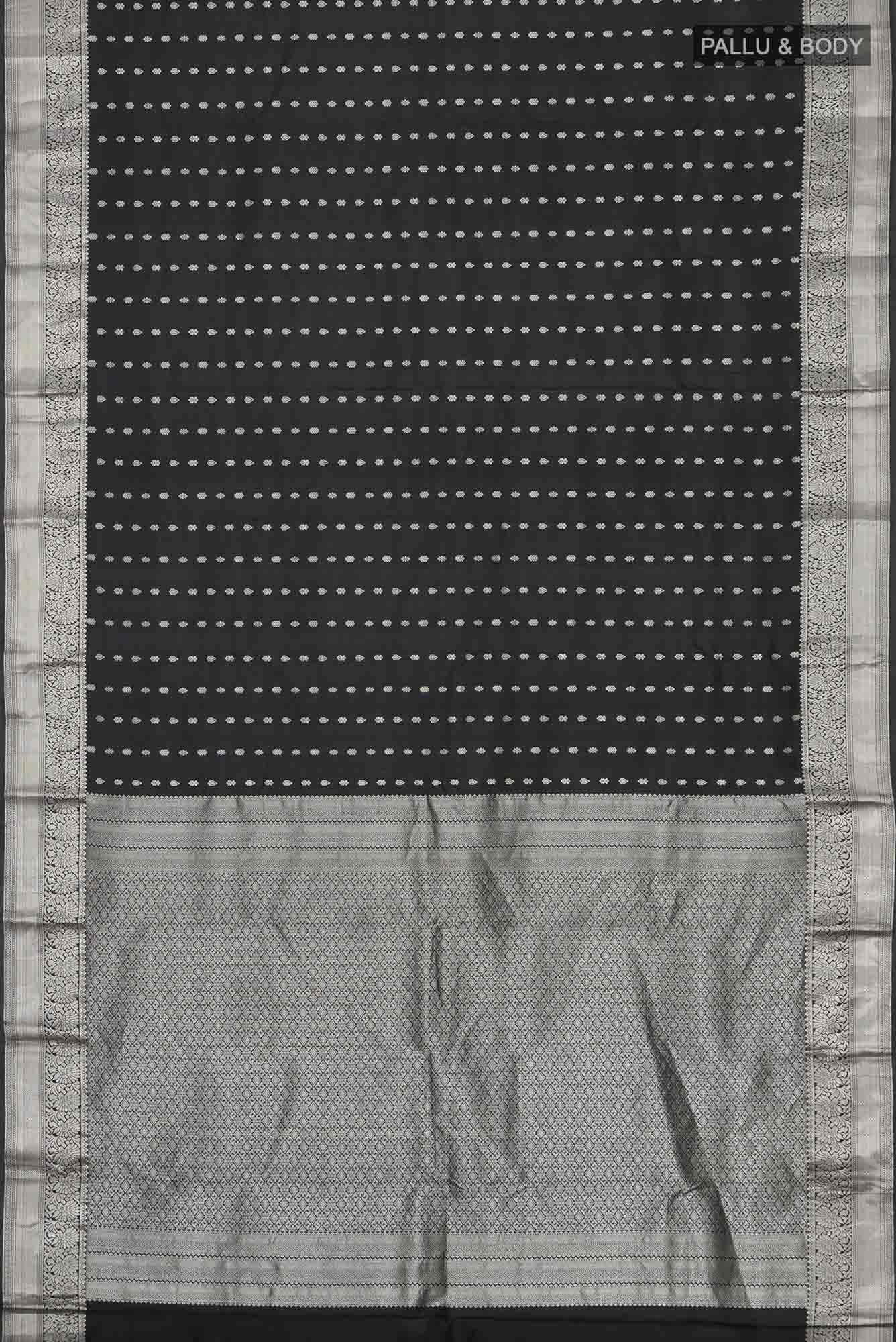 Black Kanchipuram Silk Saree