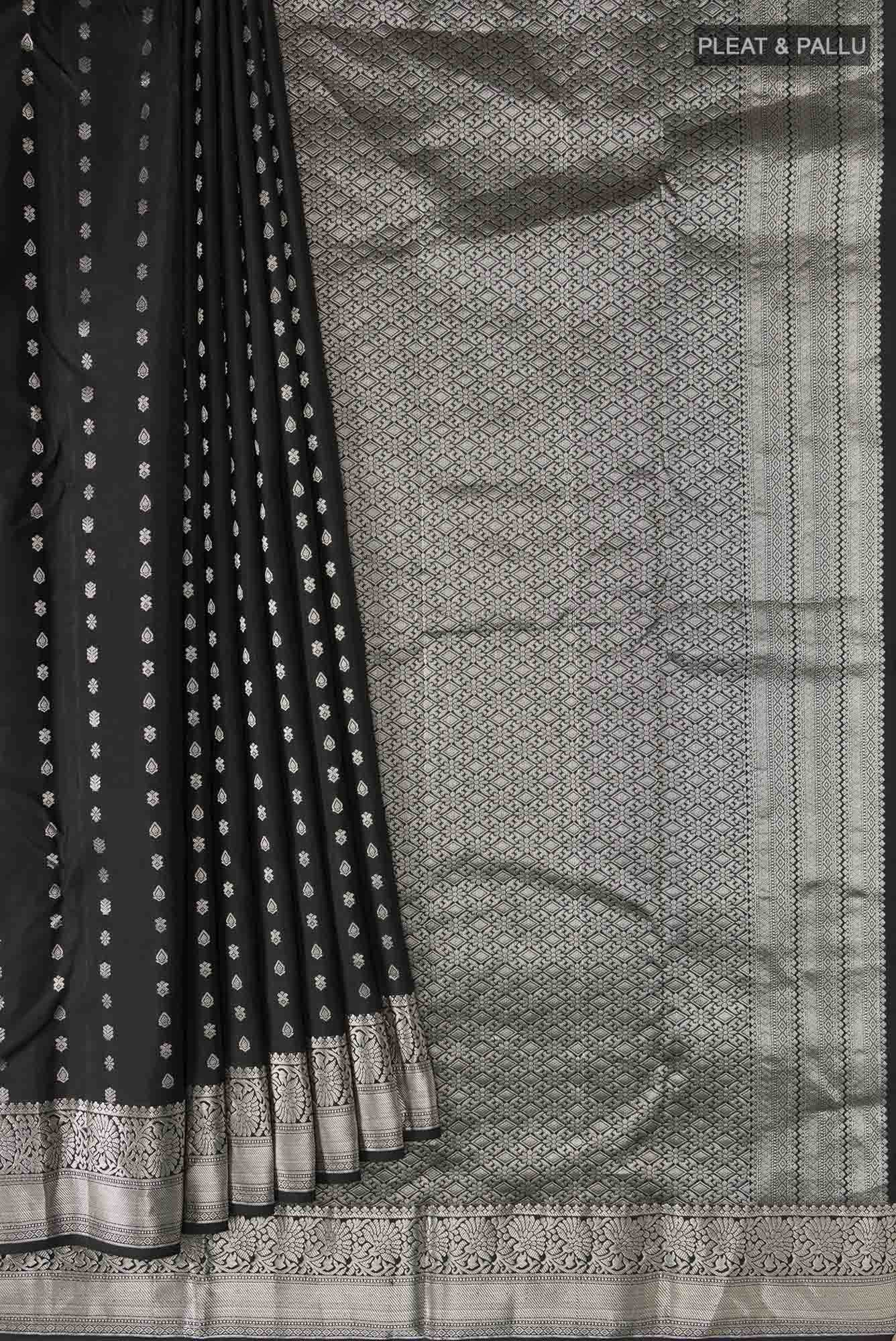 Black Kanchipuram Silk Saree