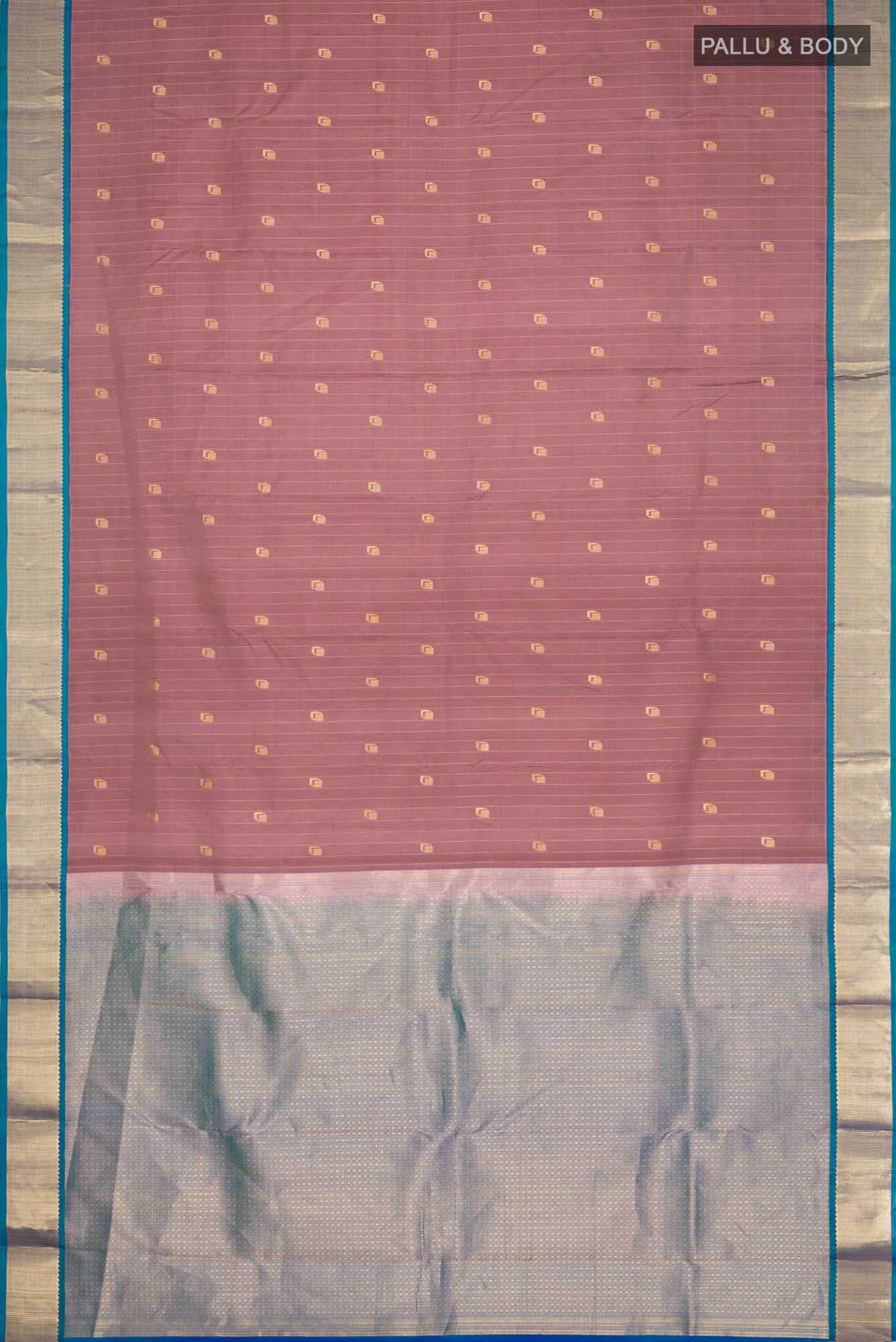 Brown Kanchipuram Silk Saree