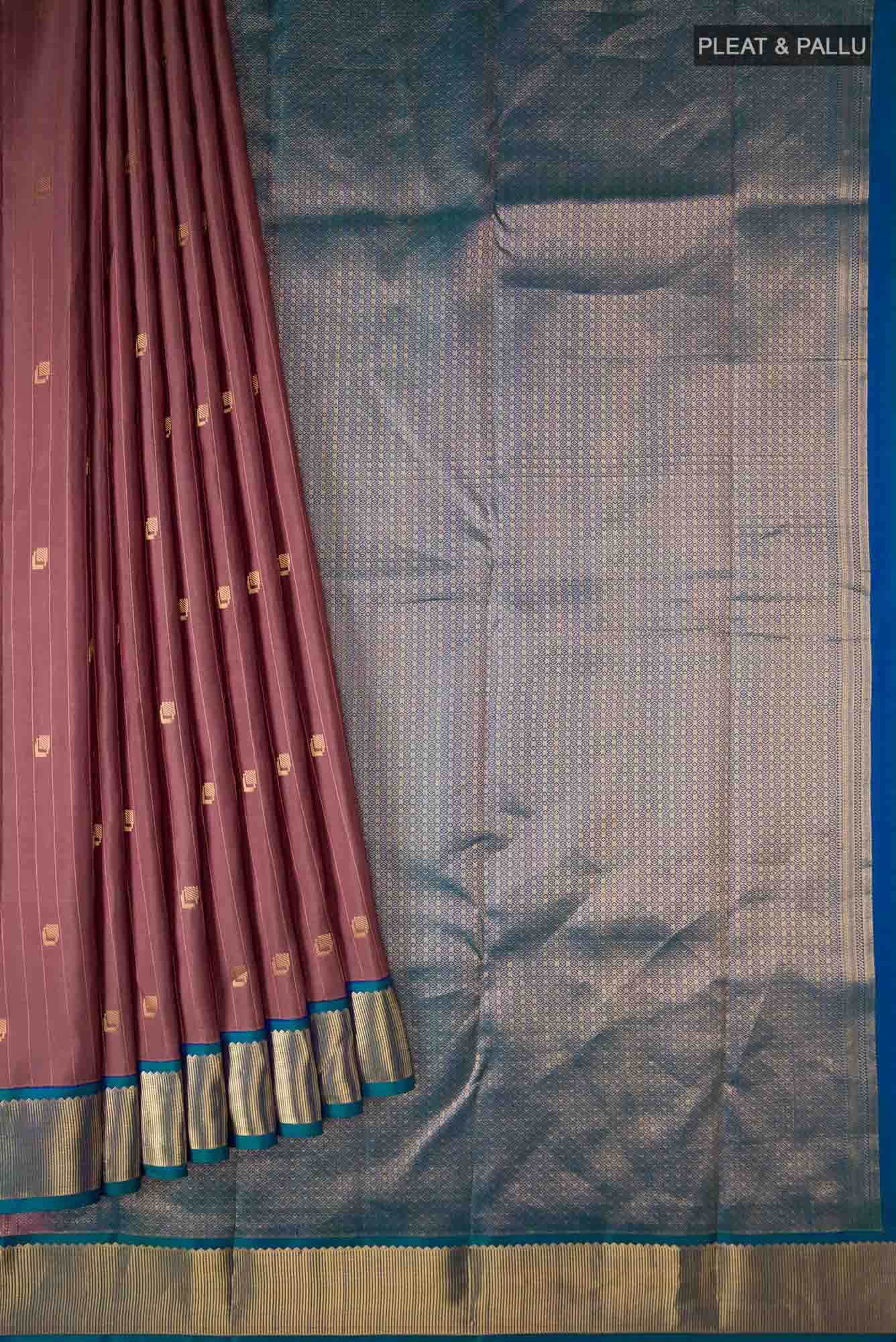 Brown Kanchipuram Silk Saree