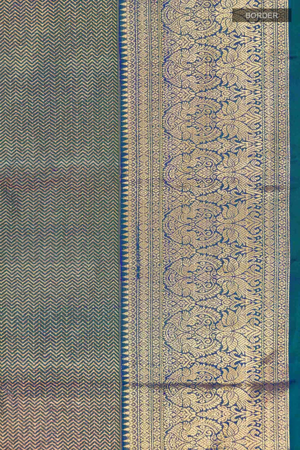 Blue Kanchipuram Silk Saree