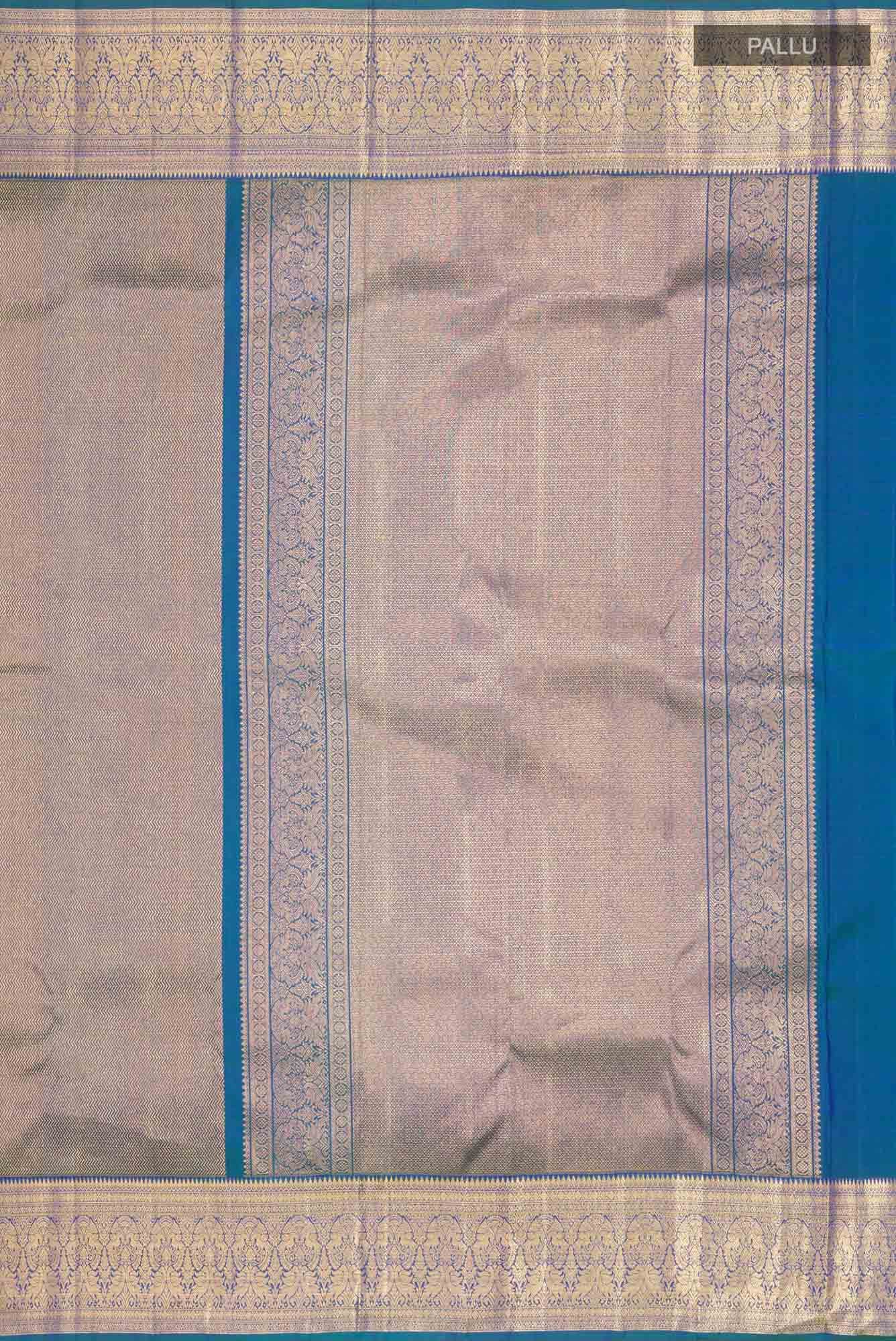Blue Kanchipuram Silk Saree